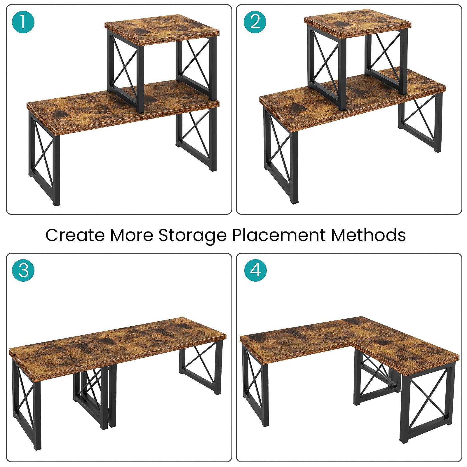 Aoibox LAB9RNH7 Free-Standing-Shelving - View #4
