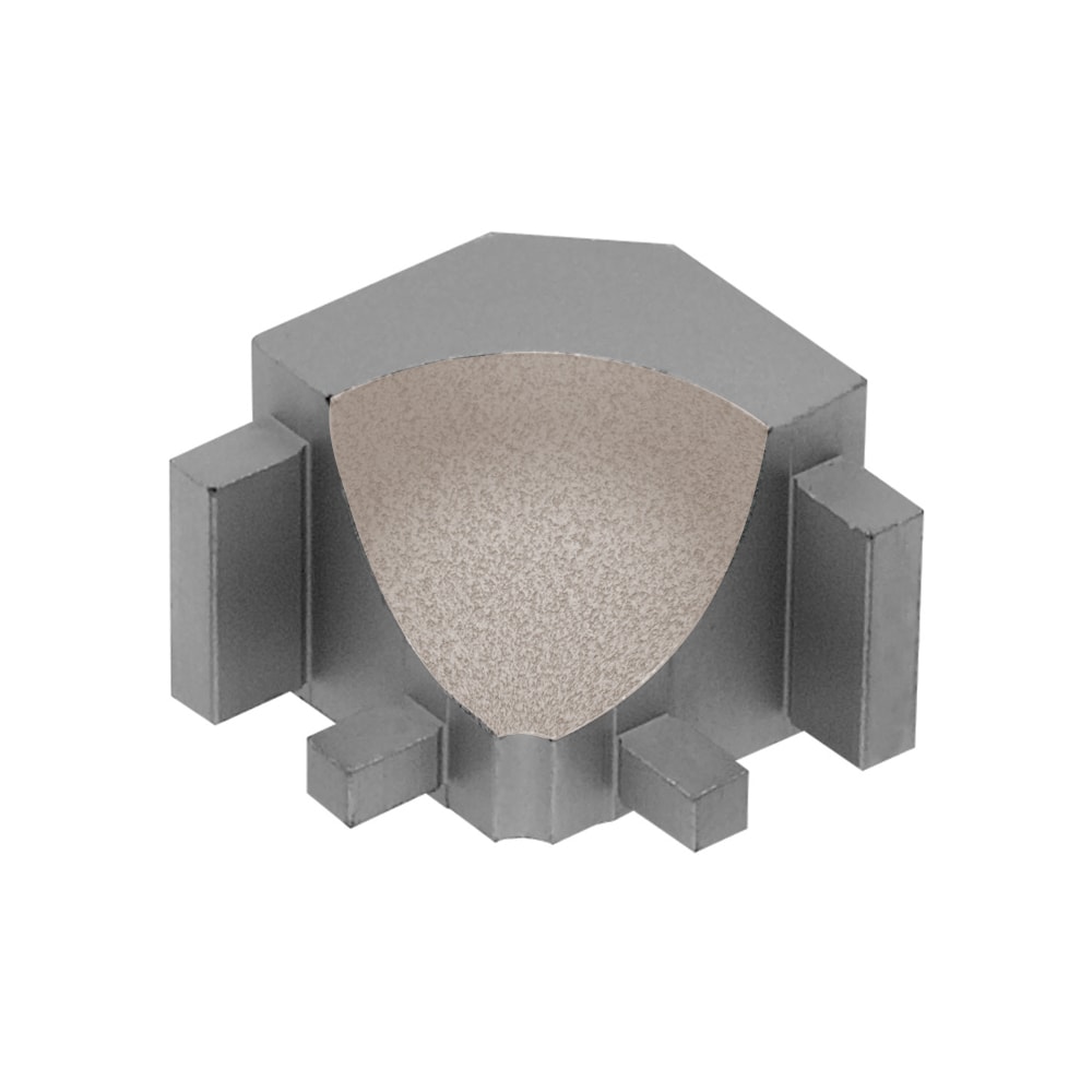 Schluter Systems I90/AHK1S/TSC Dilex-AHK 0.5-in W x 1.0-in L Cream textured color-coated aluminum Aluminum Inside corner Tile Edge Trim