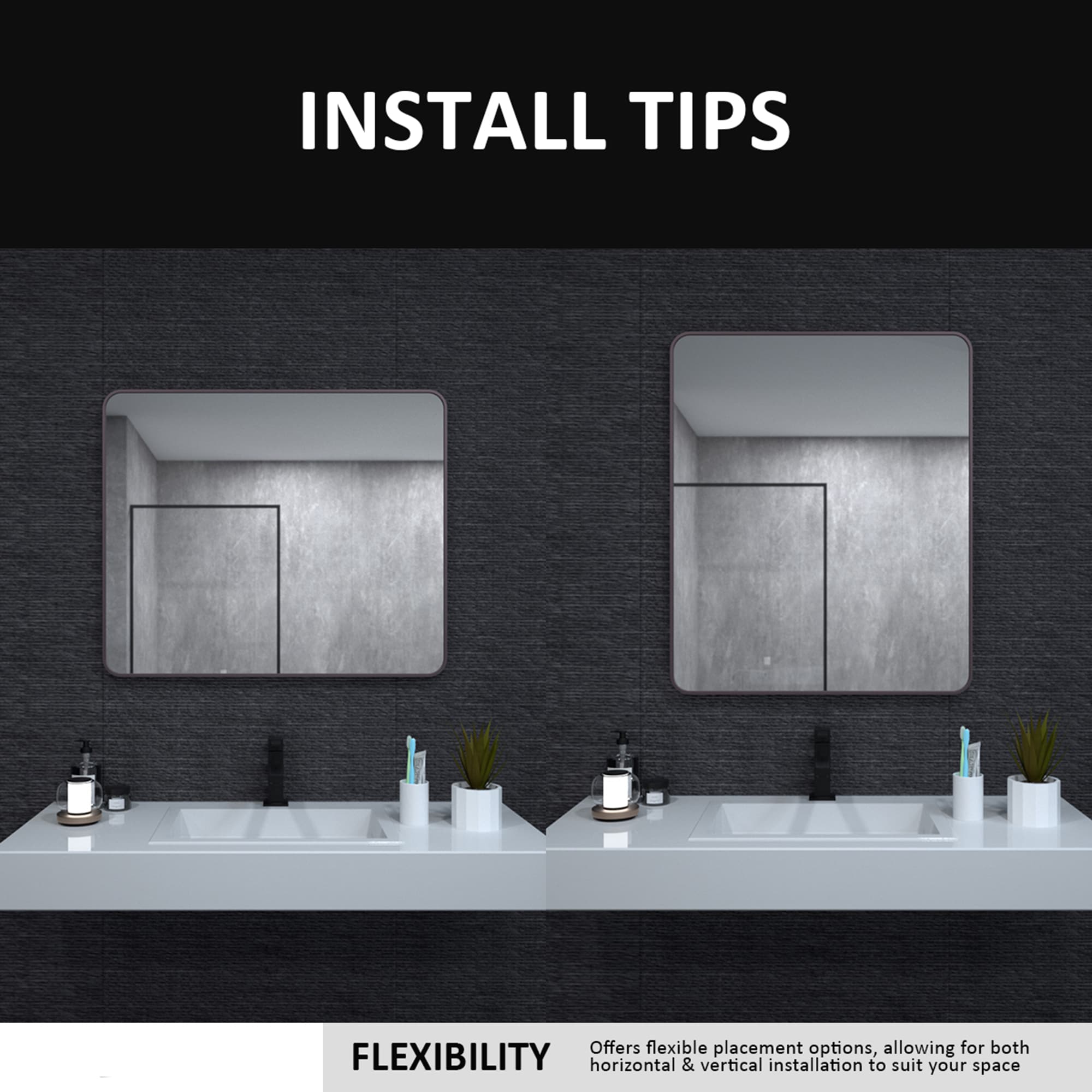 ExBrite FUBM3036ORB Framed-Bath-Mirrors - View #6