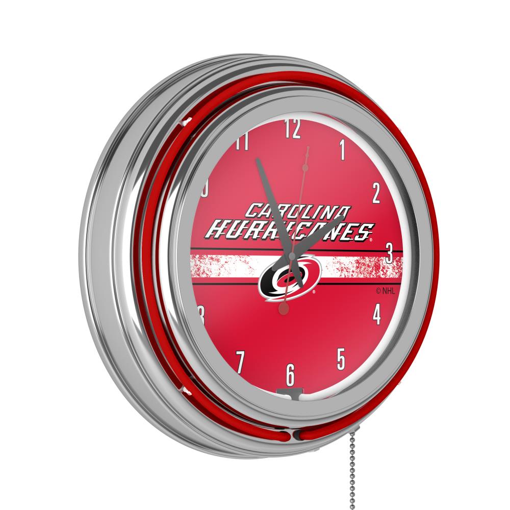 Trademark Gameroom Calgary Flames Clocks Analog Round Wall Clock in the ...