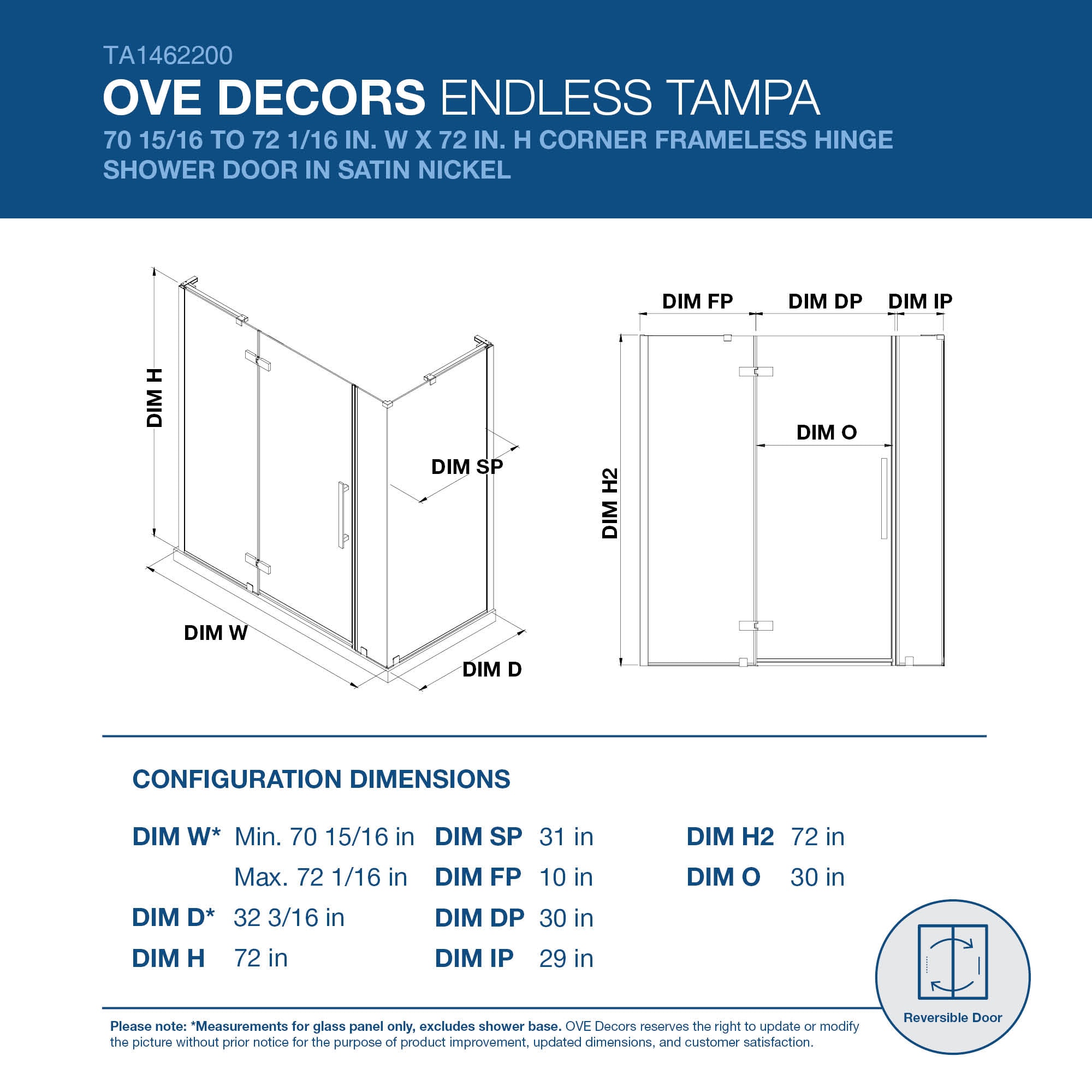 OVE Decors 828796080101 Shower-Doors - View #2