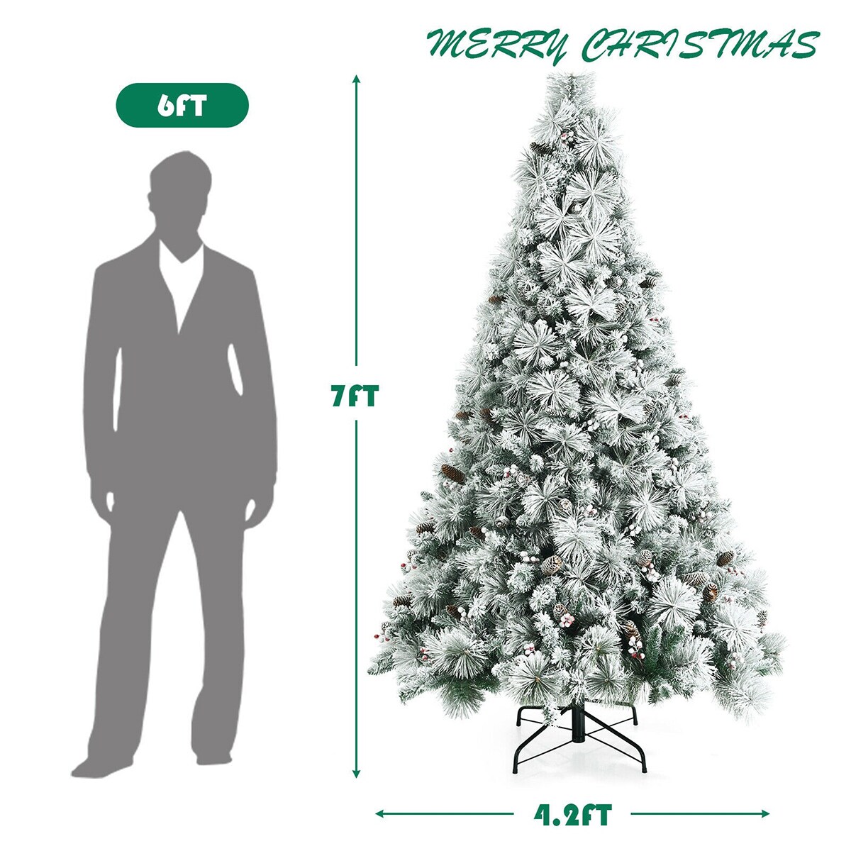 WELLFOR CM-HJY-23590 Artificial-Christmas-Trees - View #7