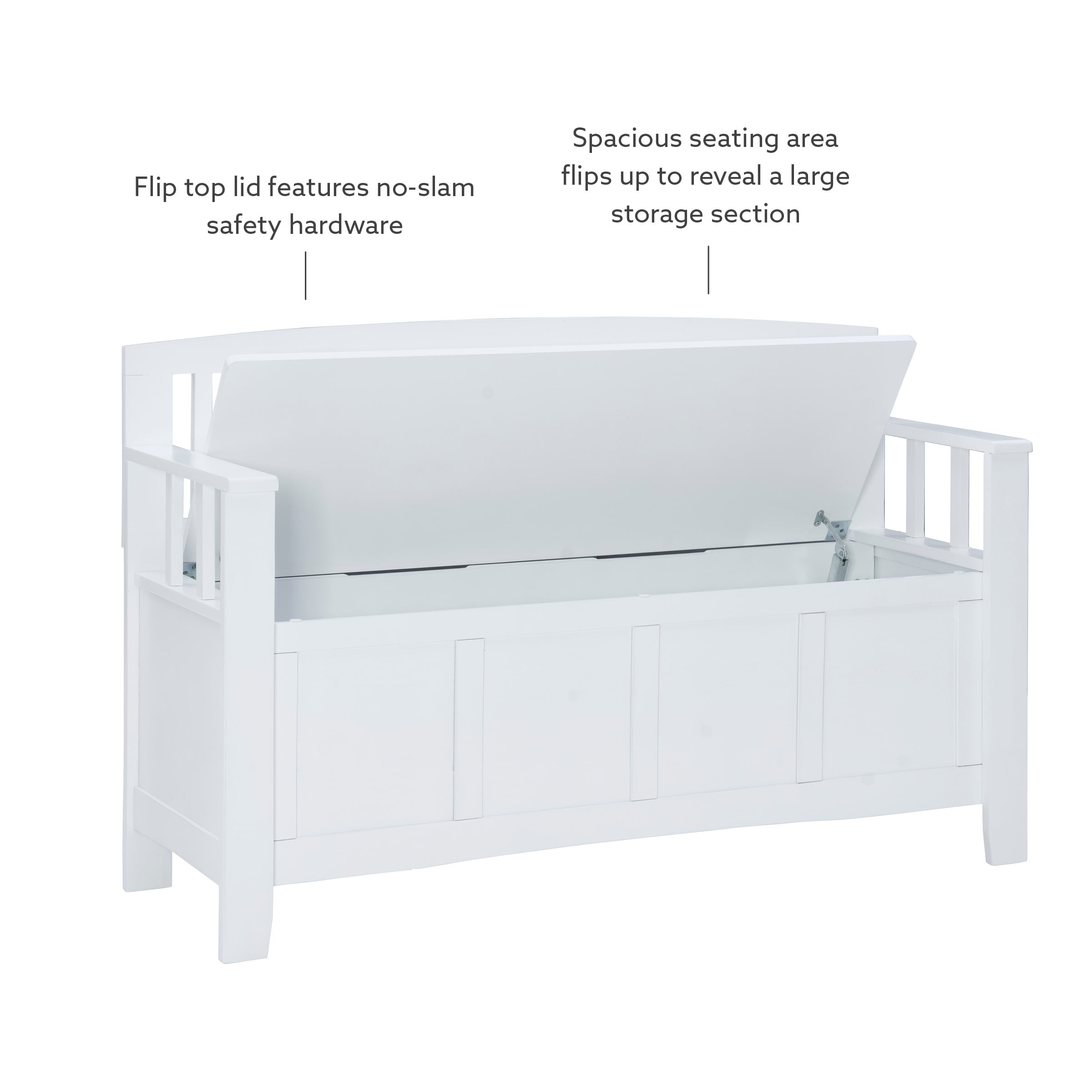 Linon BH184WHT01 bench - View #12