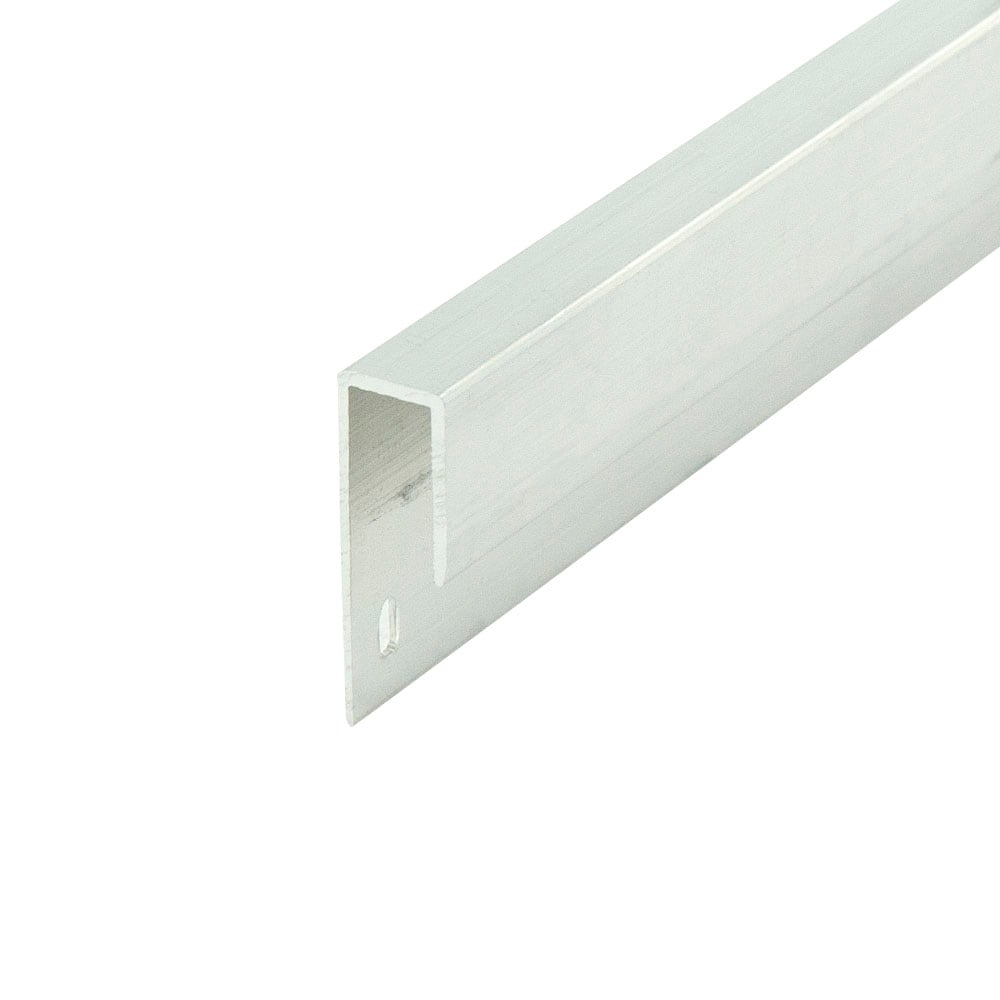 Outwater Aluminum J Channel Fits Material 1/4 to 9/32in Mill Finish