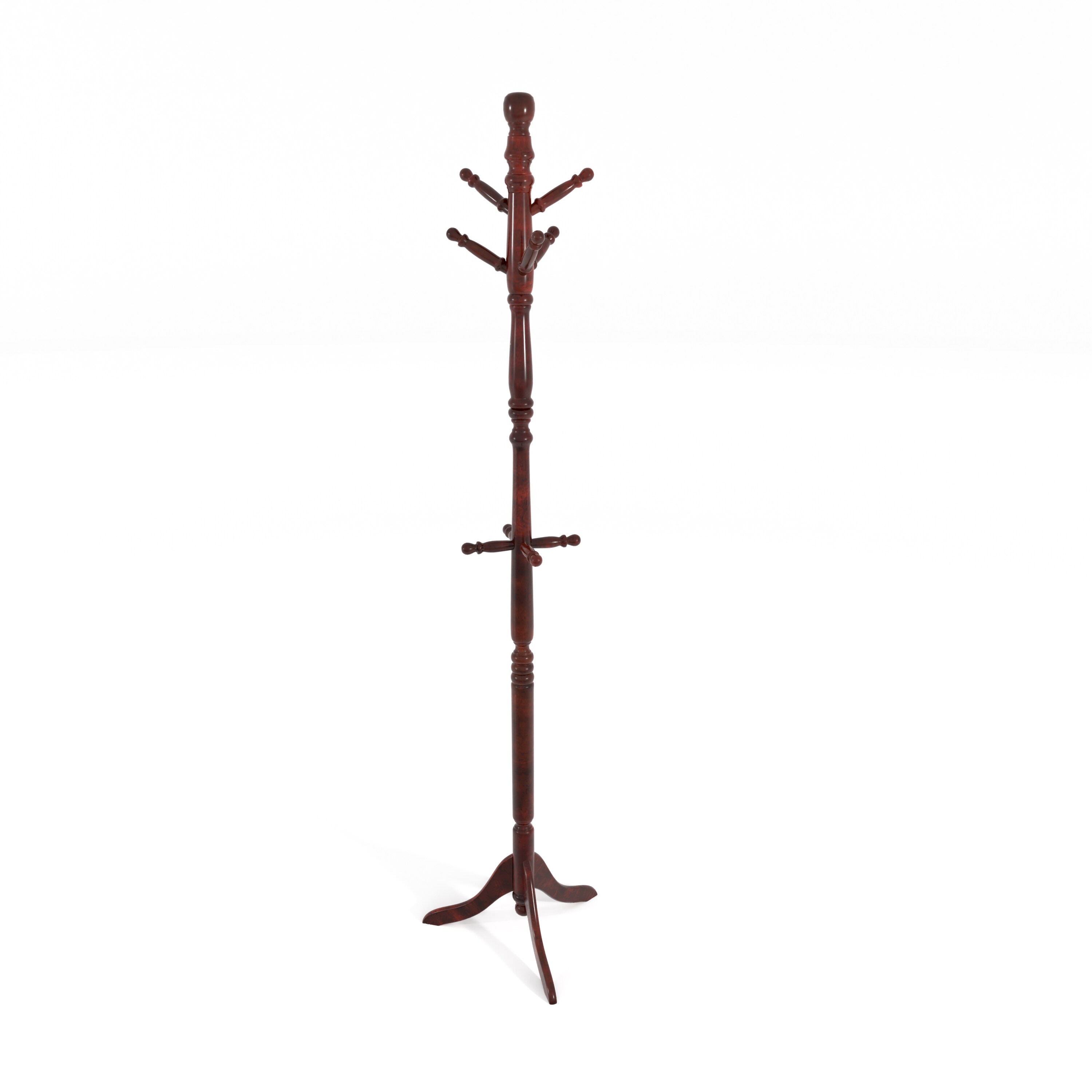 Furniture of America Kildrum Cherry 10 Hook Coat Stand in the Coat