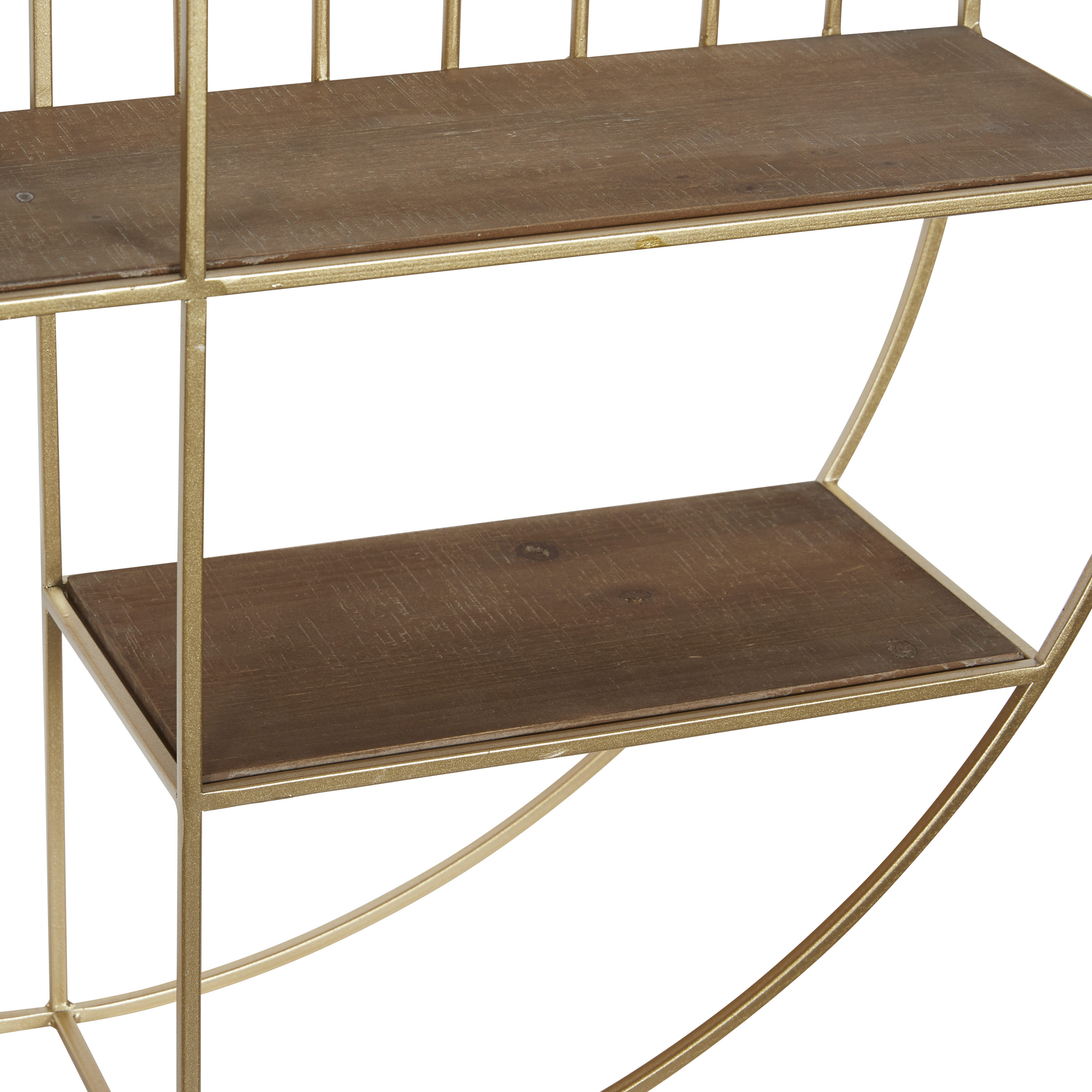 30X30 Metal + Wood Wall 8 Tier Display Shelf