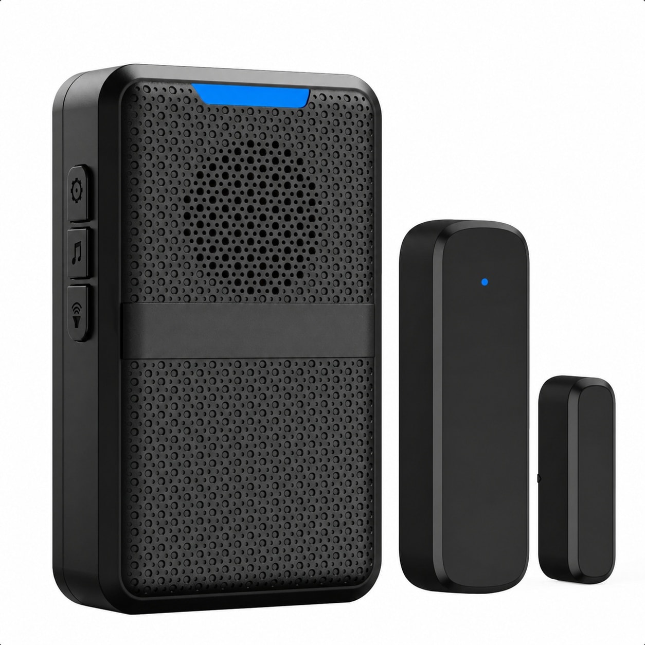 AKSCYZM  Wireless Door Chime Kit 600Ft Range 5 Volume Levels 62 Chimes Mute Mode Magnetic Door Open Contact Alarm Plug In Receiver for Home