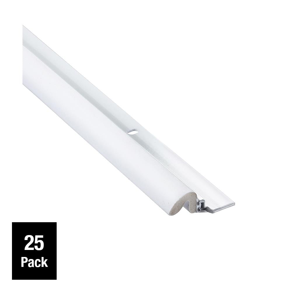 Simply Conserve KC600W-84 7-ft x 1-1/2-in x 1/2-in White Aluminum/thermoplastic rubber Door Weatherstrip 25 -Pack