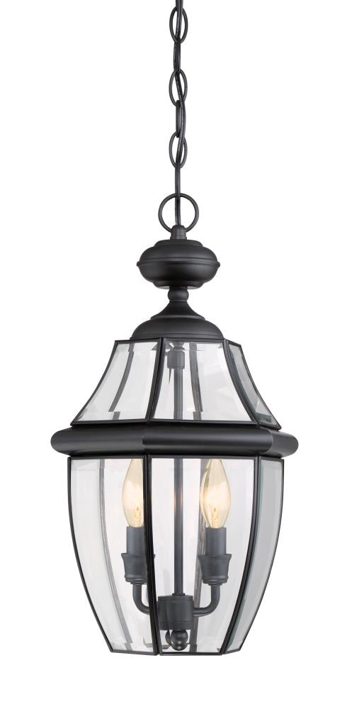 Portfolio Brayden 2-Light Mystic Black French Country/Cottage Beveled ...