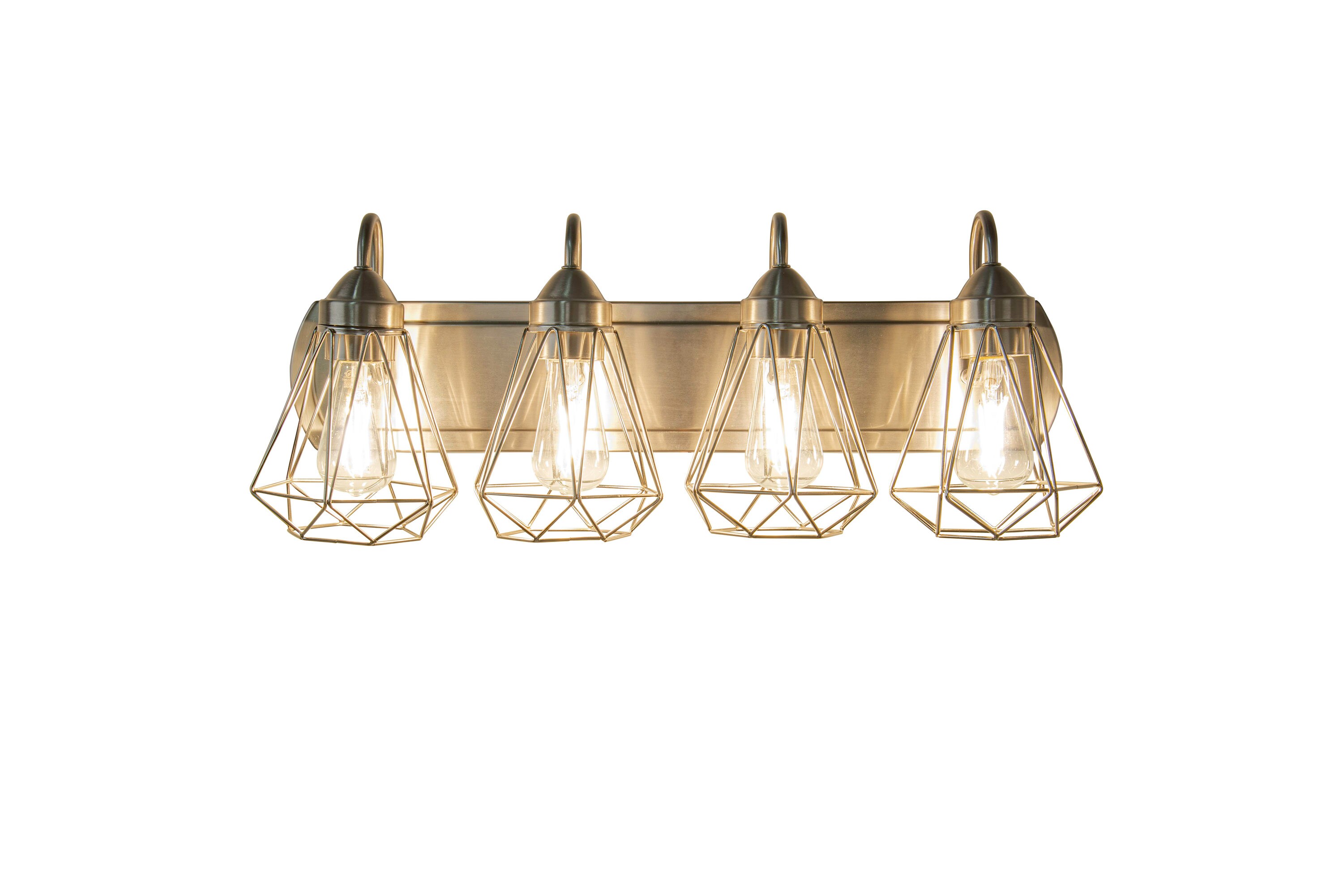 wire vanity light shade