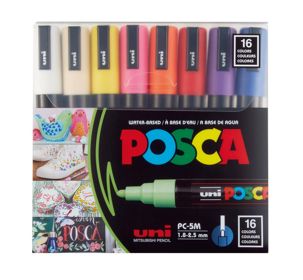 POSCA 16-Pack 3m Multi Paint Pen/Marker in the Writing Utensils department  at