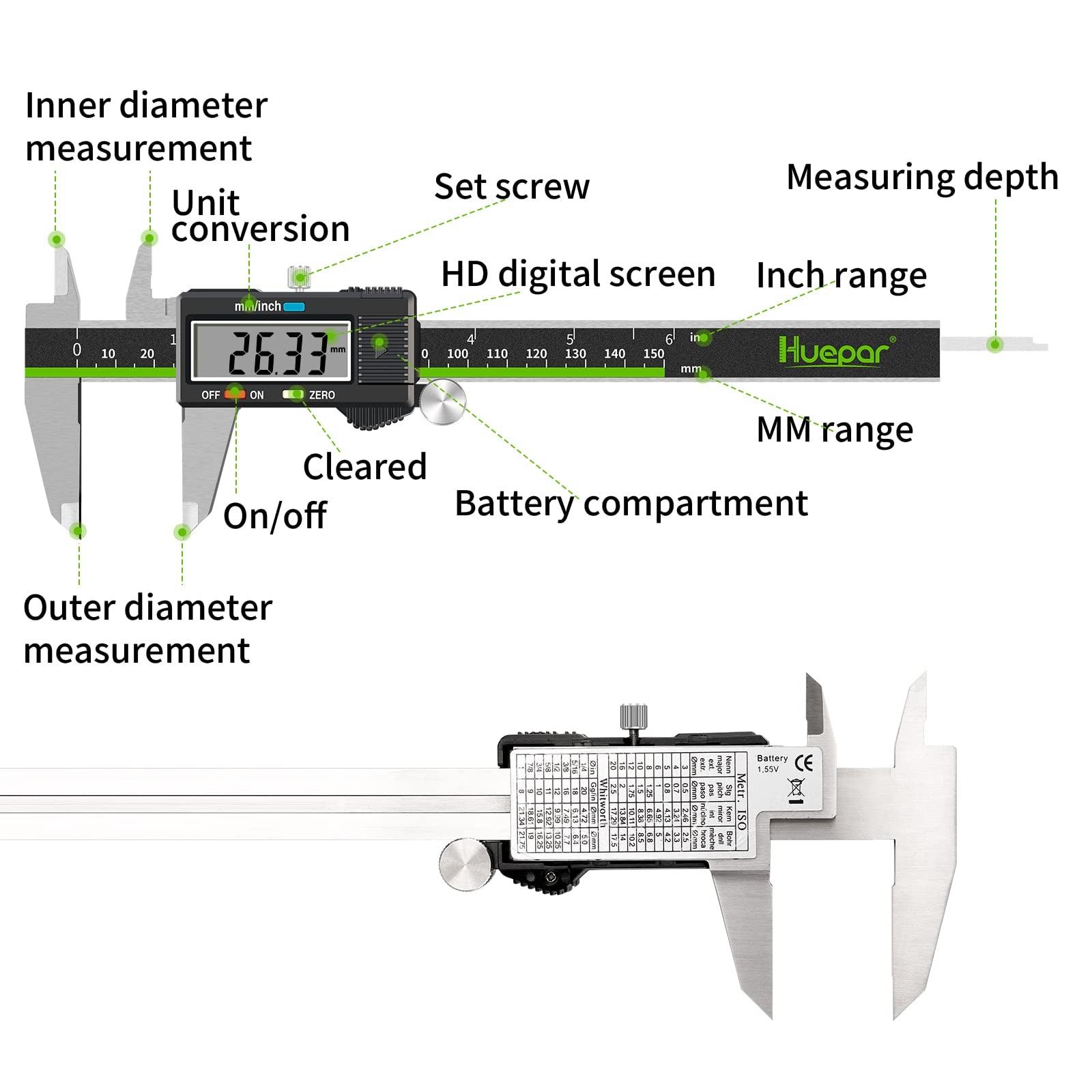 Huepar DC15 calipers - View #7