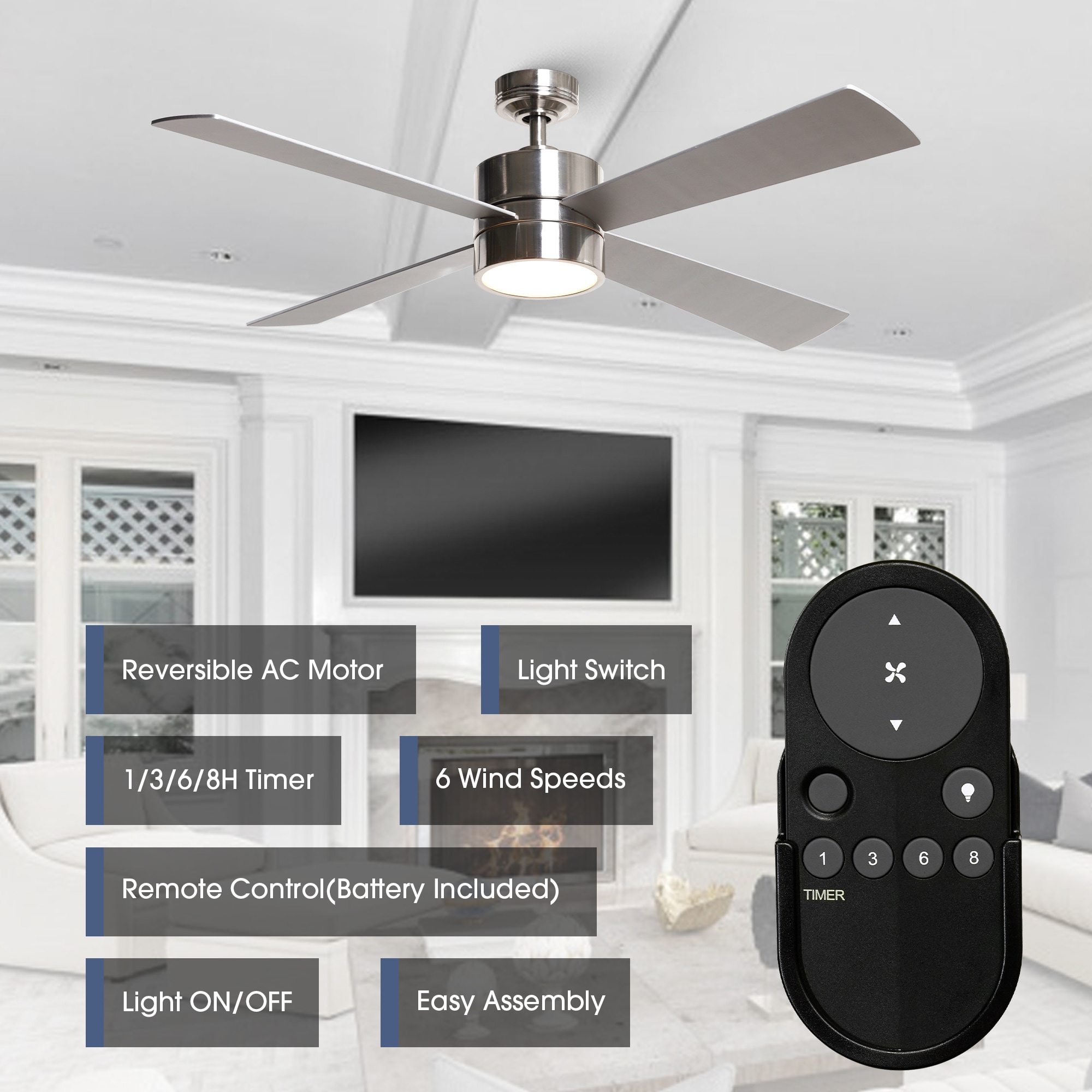 Parrot Uncle BBCPS1268-A4 Ceiling-Fans - View #7