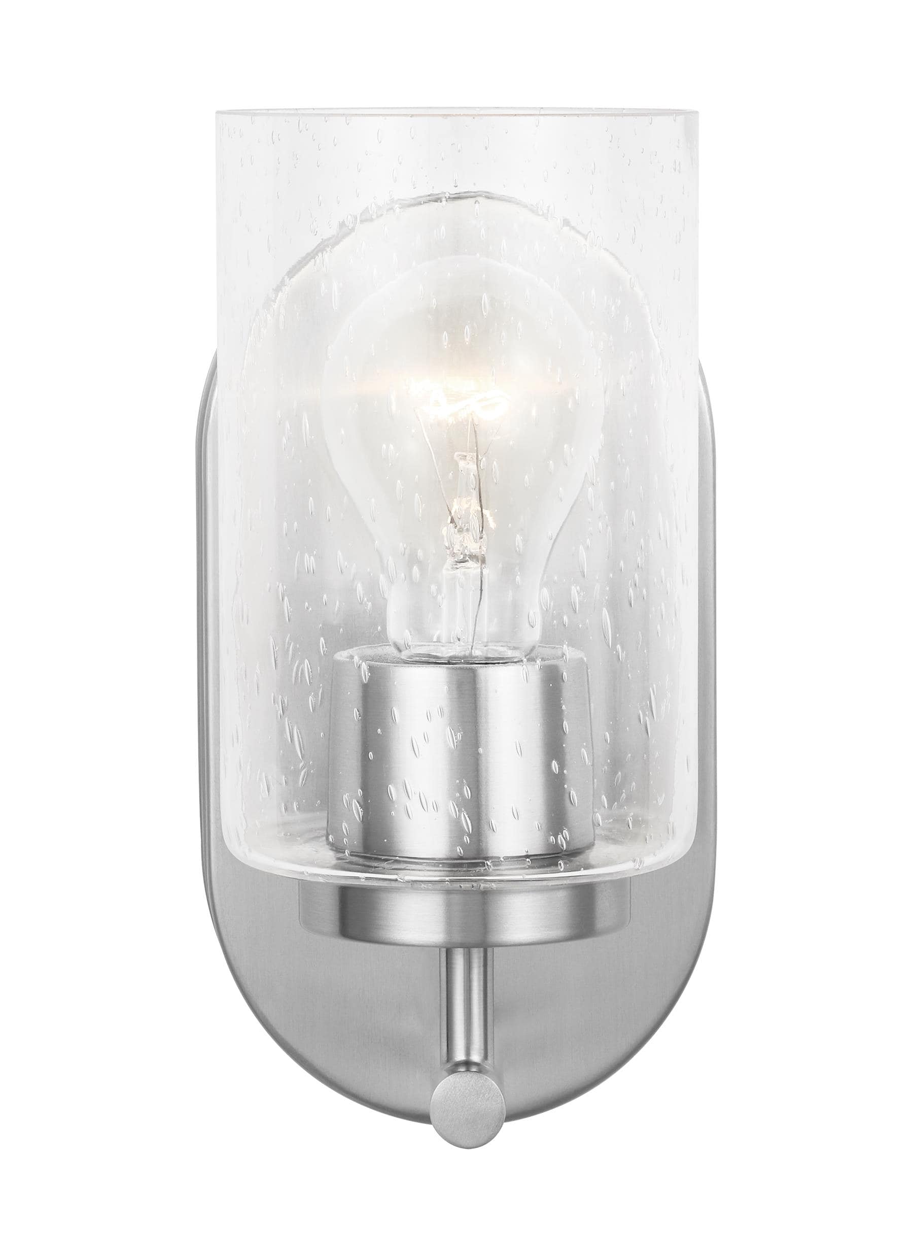 Generation Lighting 41170-962 Oslo 4.75-in 1 -Light Brushed Nickel Modern/contemporary Vanity light