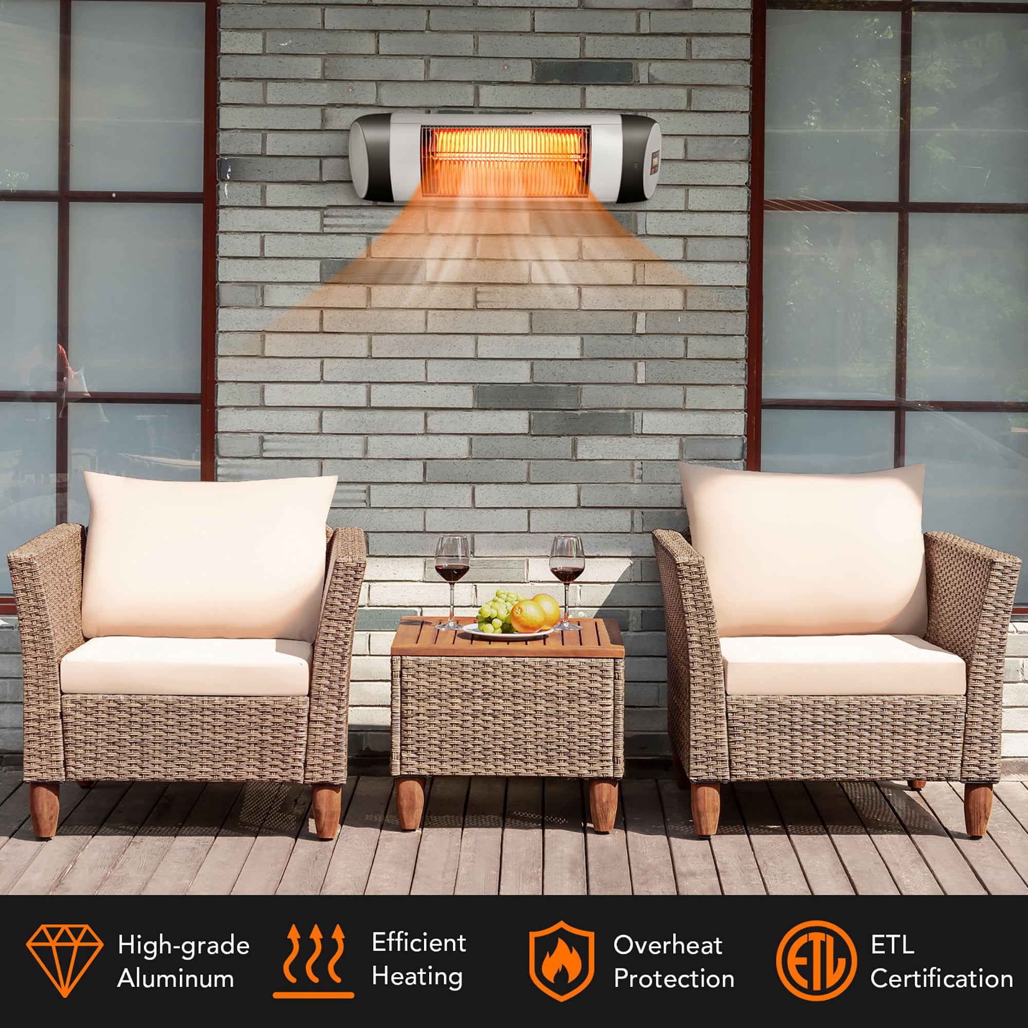 Costway SWL00046 Portable-Electric-Heat - View #4