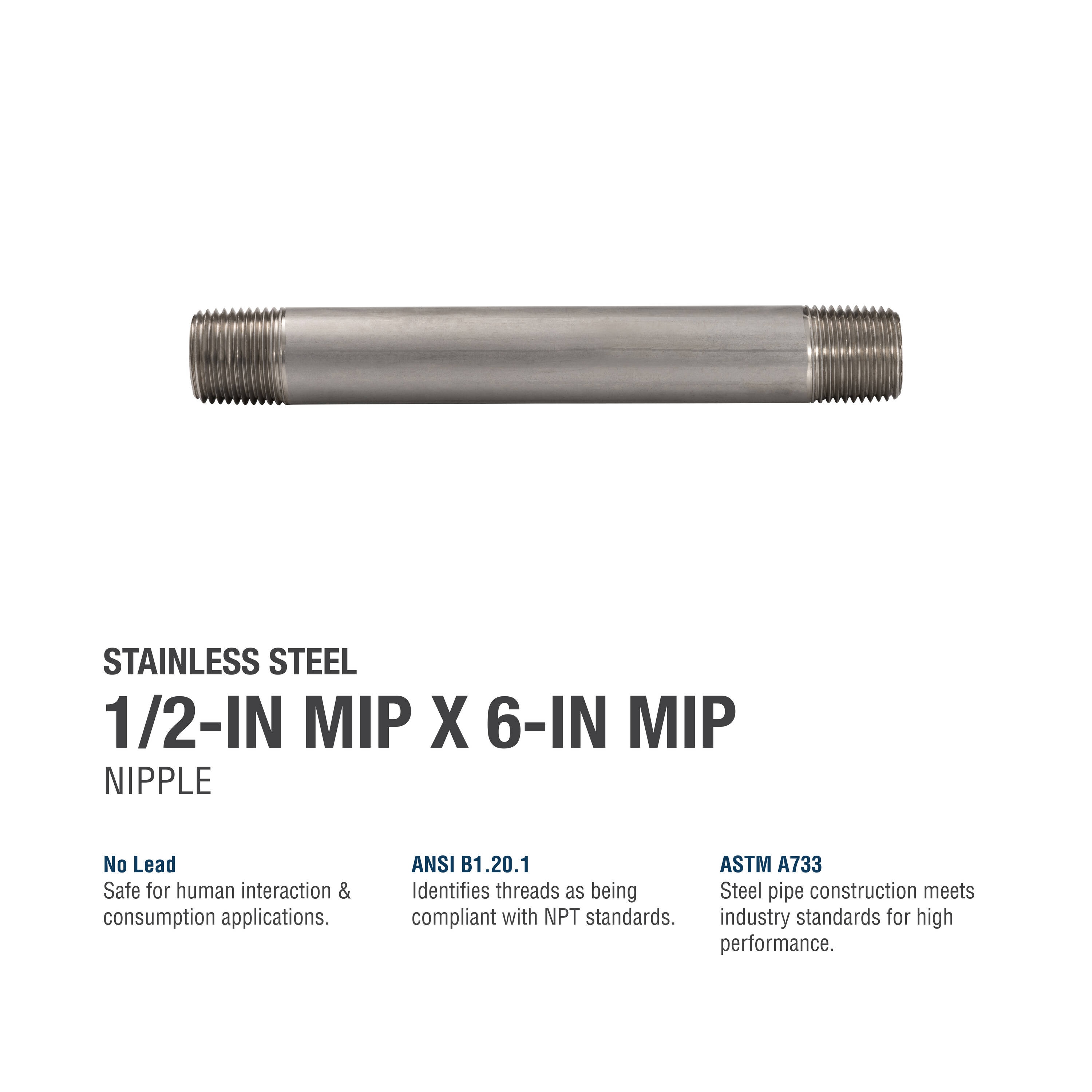 Proline Series BN-845SS Brass-Plastic-Fittings - View #4