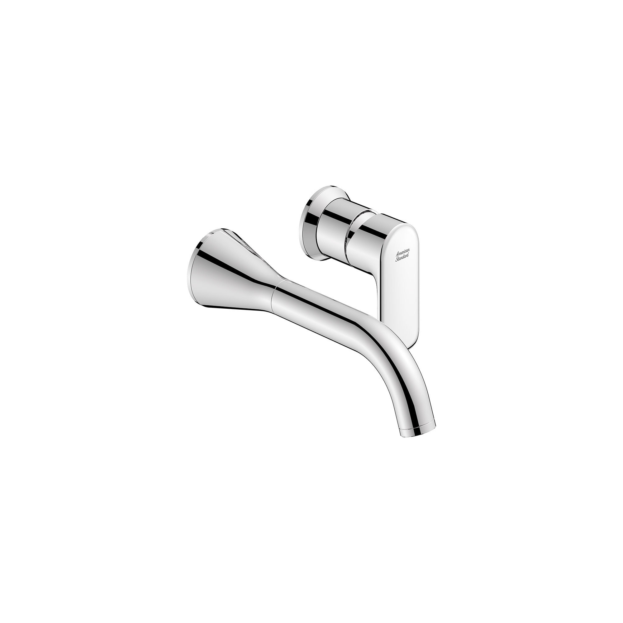 American Standard 7061461.002 Aspirations CHROME Wall-mount 1-handle WaterSense Mid-arc Residential Handle Bathroom Sink Faucet with Drain