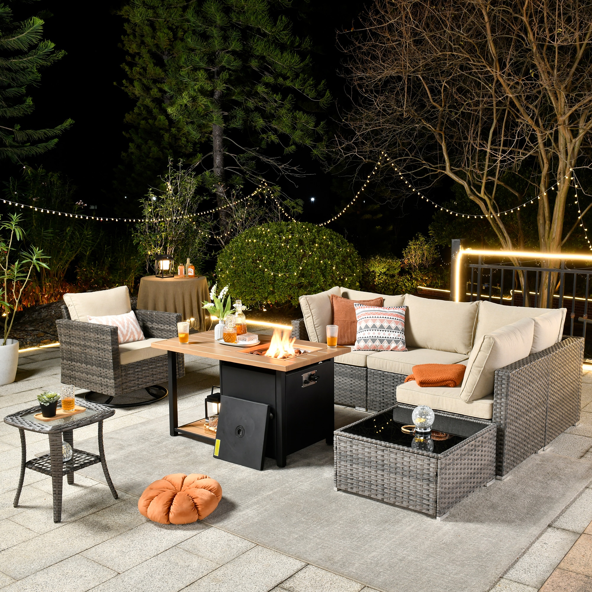 XIZZI XIHOPS6054-RC1DFP Patio-Sofas-Daybeds - View #2