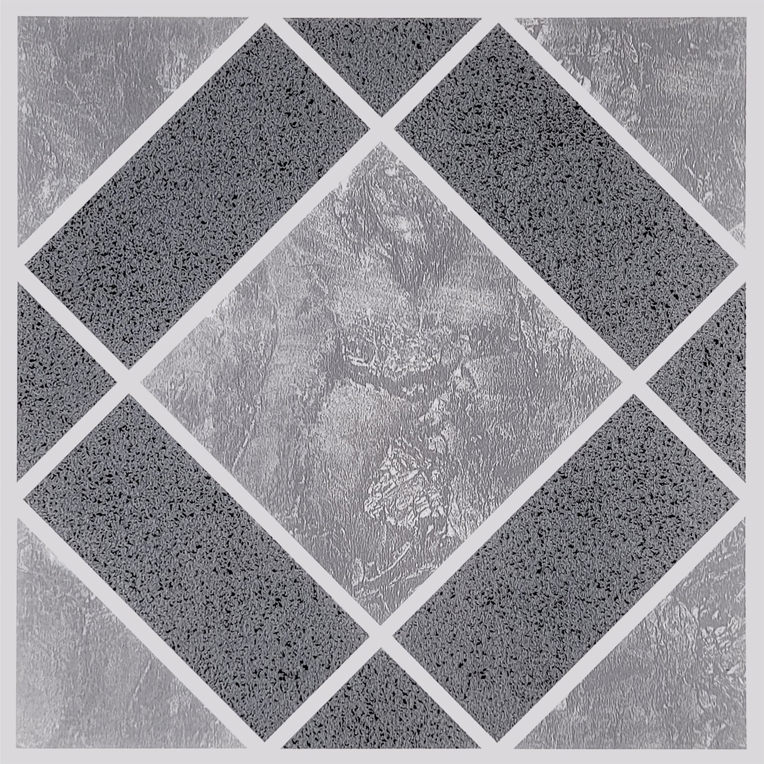 Achim Light and Dark Diamond Pattern 0.07-mil x 12-in W Peel and Stick Stone look Vinyl Tile Flooring ( 20-sq ft Carton )