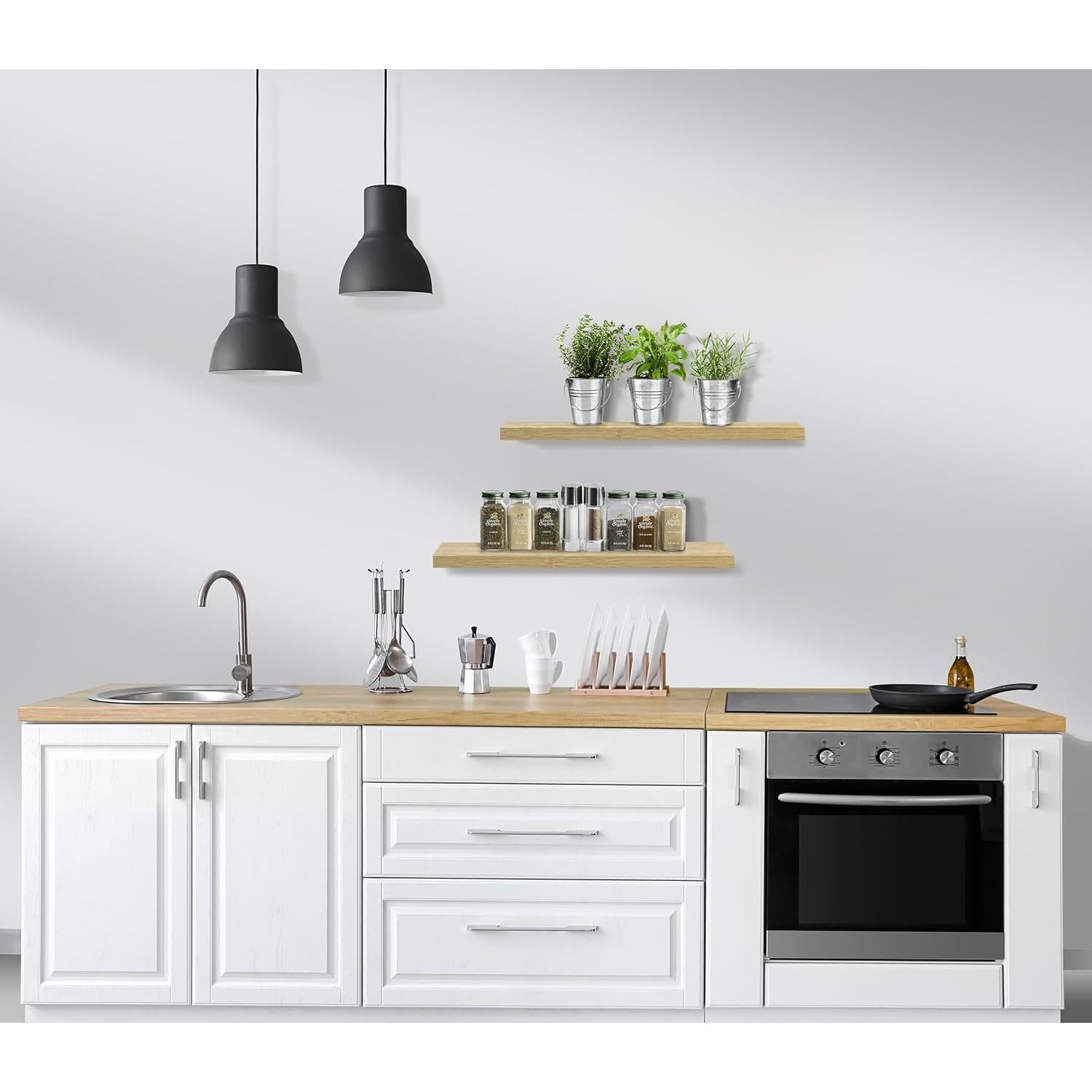 SORBUS WD-FLT-MPW Wall-Mounted-Shelving - View #5