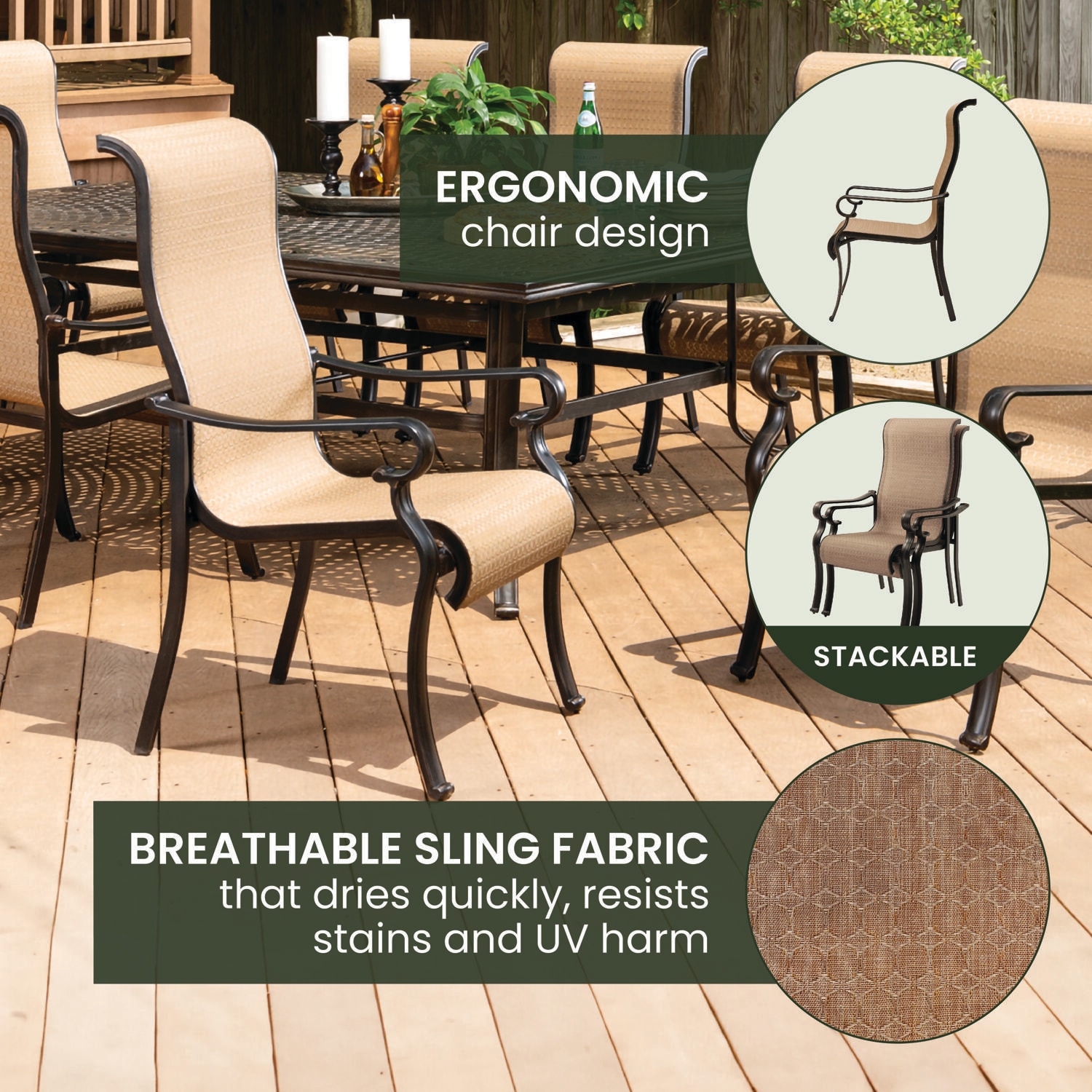 Hanover BRIGDN9PC Patio-Dining-Sets - View #6