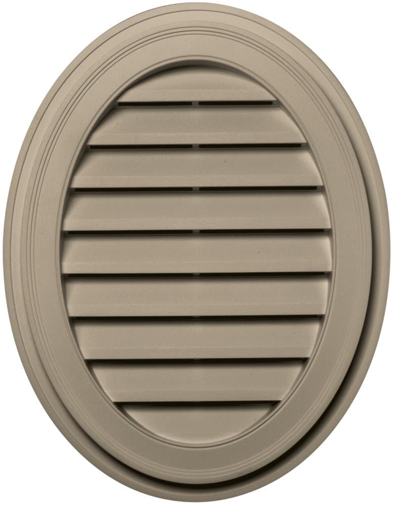 Builders Edge 120042127085 21-in x 27-in Clay Oval Vinyl Gable Louver Vent