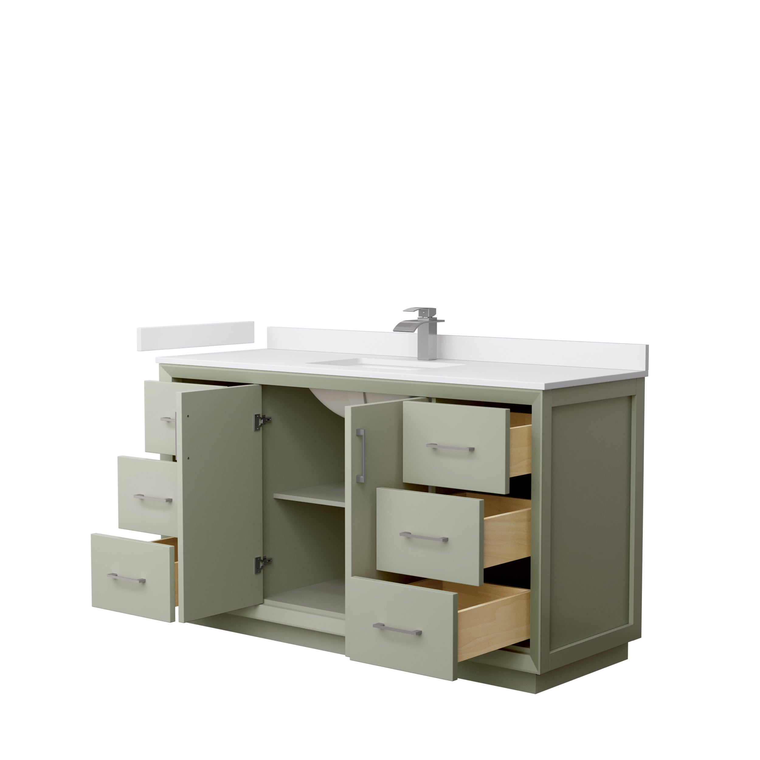 Wyndham Collection WCF414160SLGWCUNSMXX Bath-Vanity-Combo - View #2