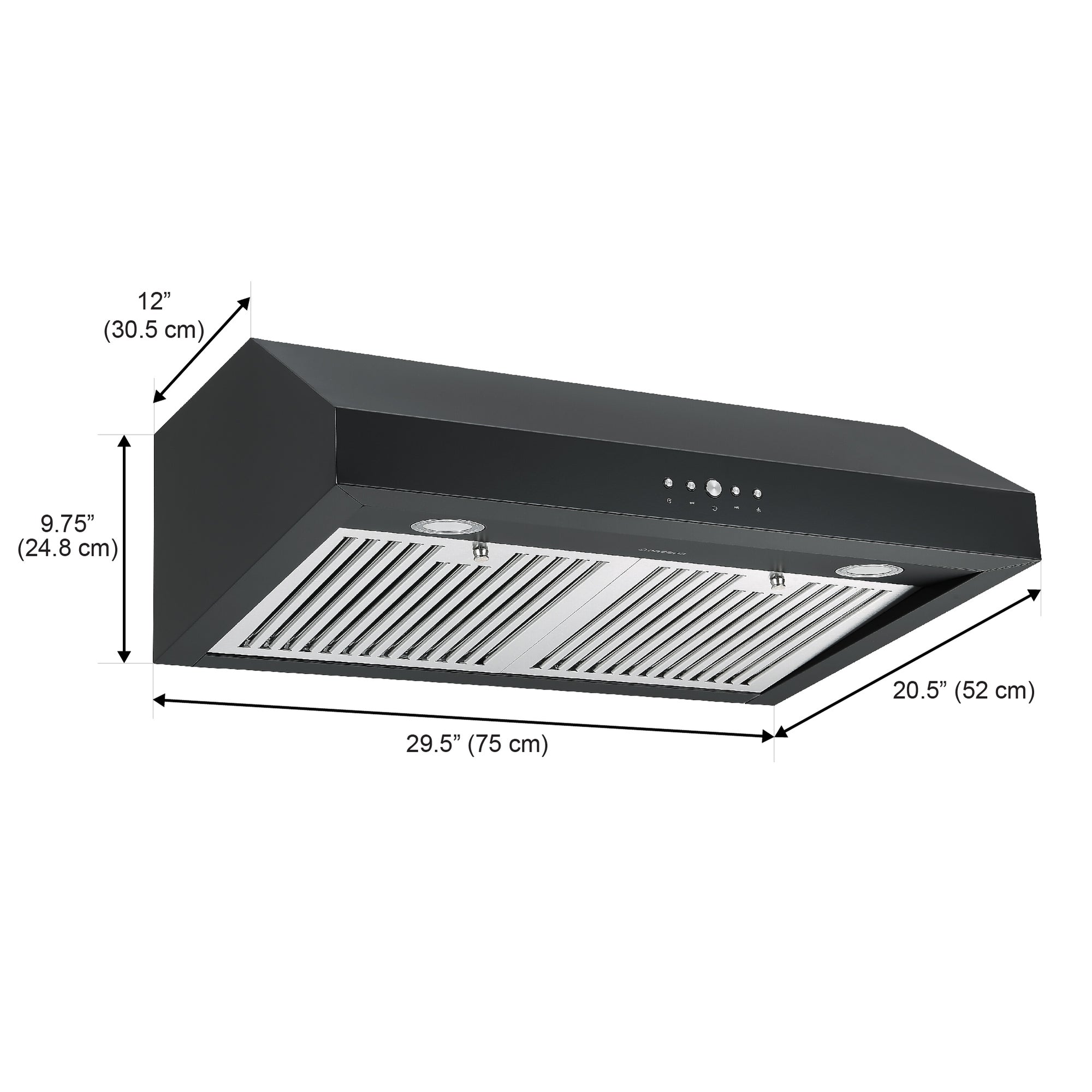 Ancona AN-18042BLK Undercabinet-Range-Hoods - View #4