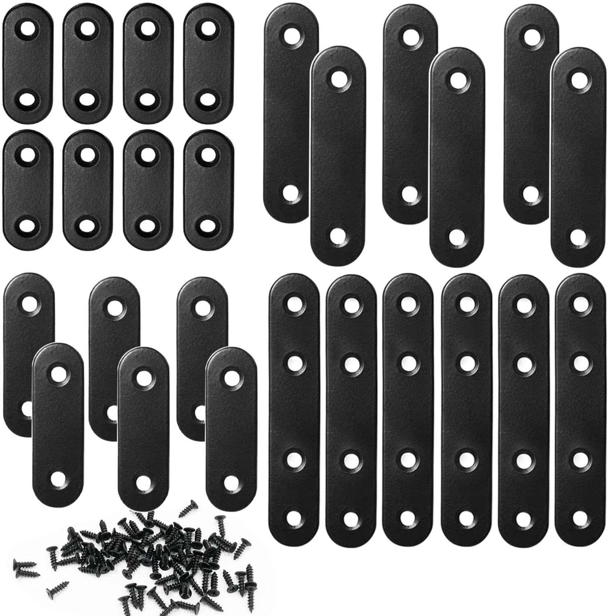 Wudkey Stainless Steel Flat Plate Straight Bracket 26 Pack