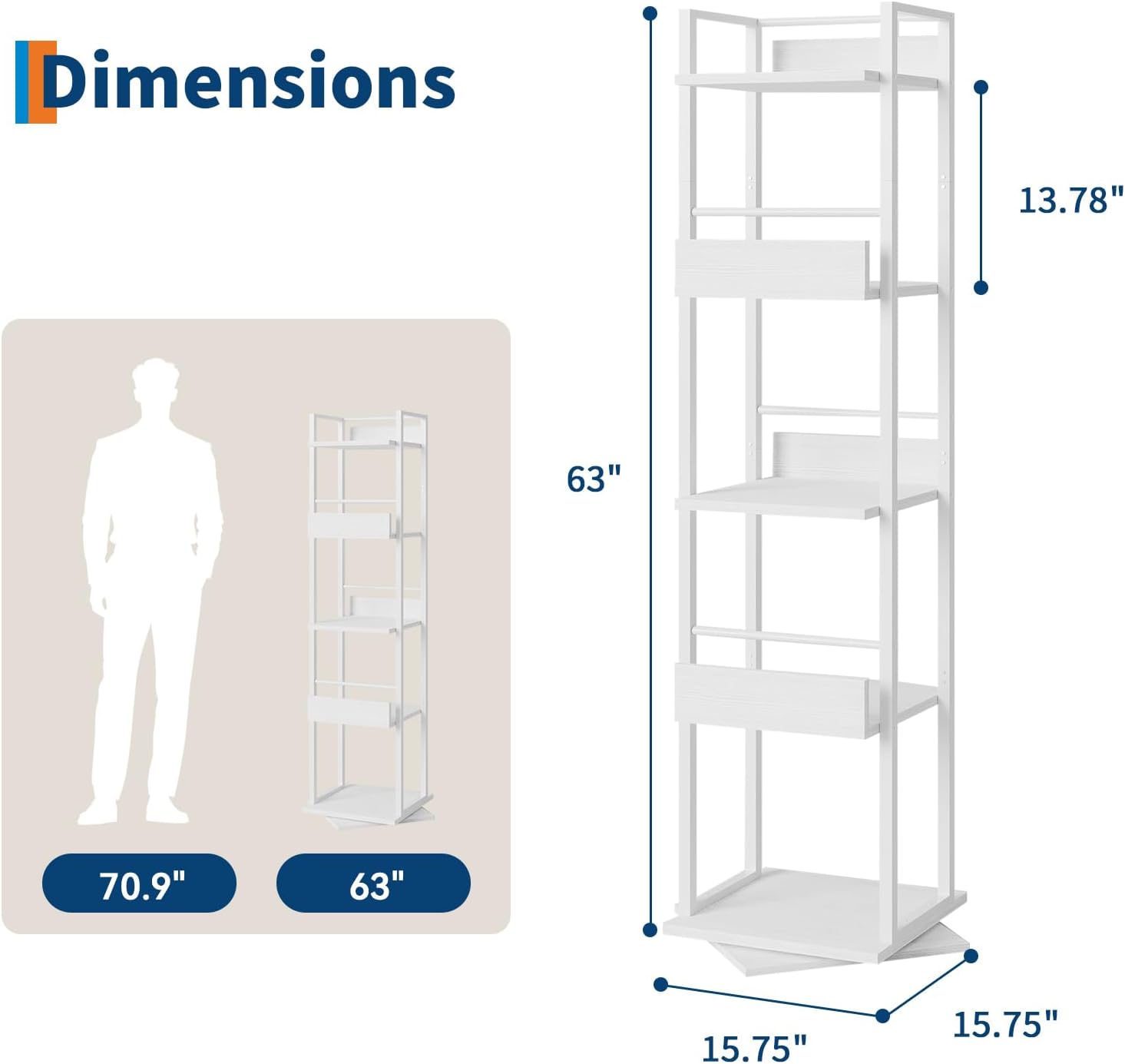 GAOMON CQC-EYFTI0ZDKRC bookcases - View #3