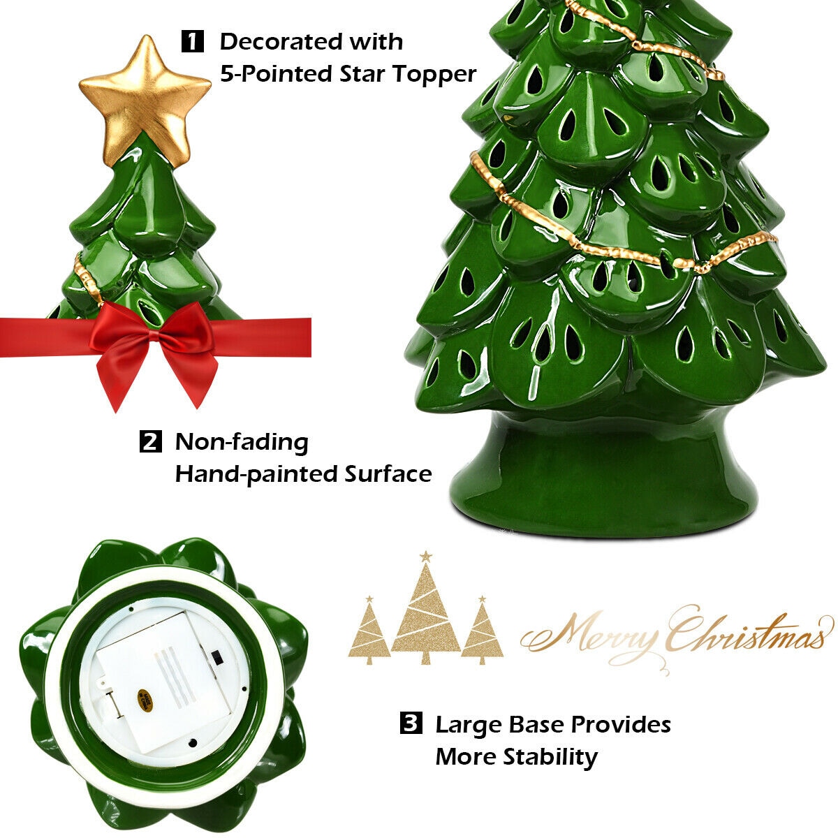WELLFOR CM-HWY-22114 Table-Christmas-Decorations - View #5