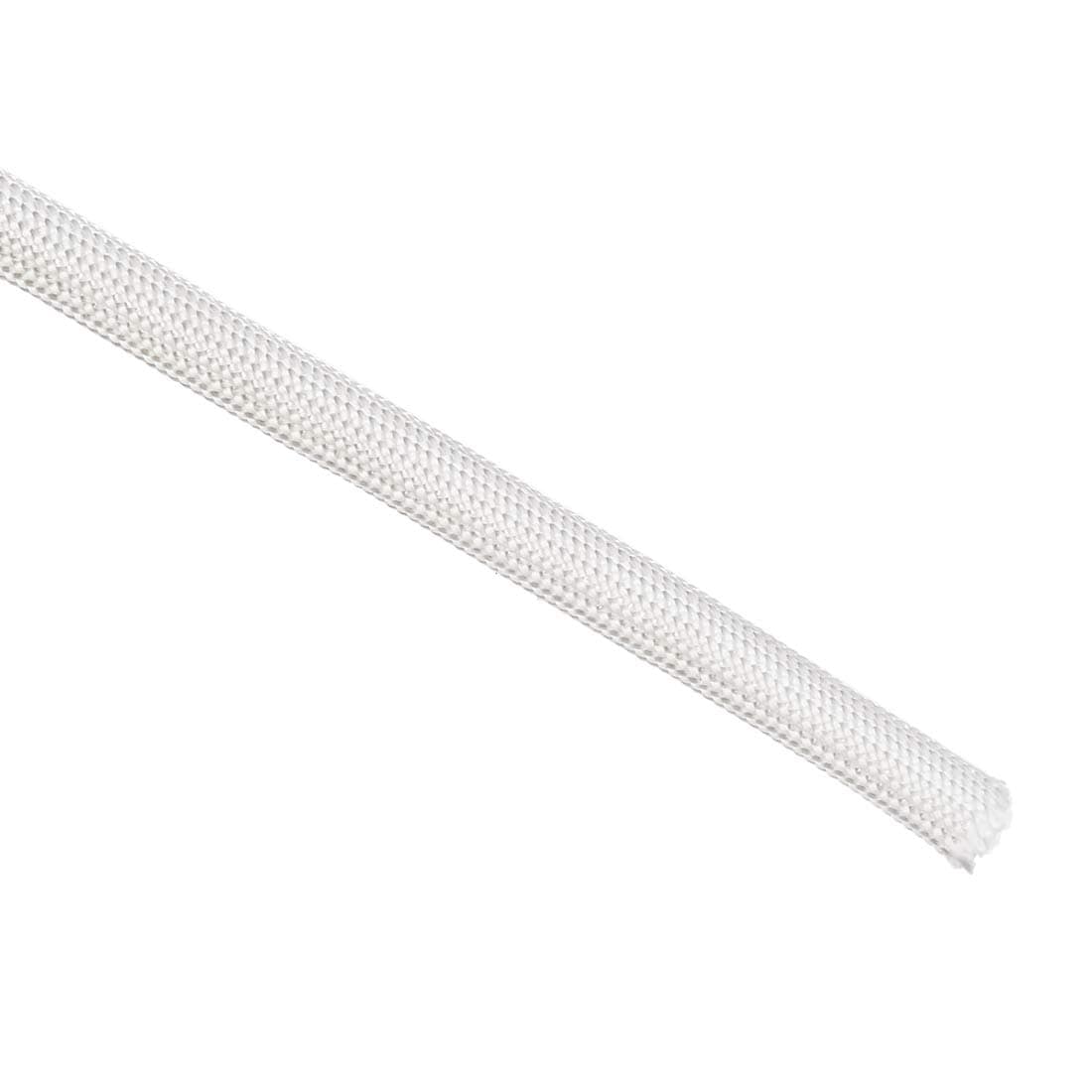 Aoibox  High Temp Fiberglass Insulation Braid Sleeve 16 4 ft Length 5 mm ID Heat Shield for Wires Motors