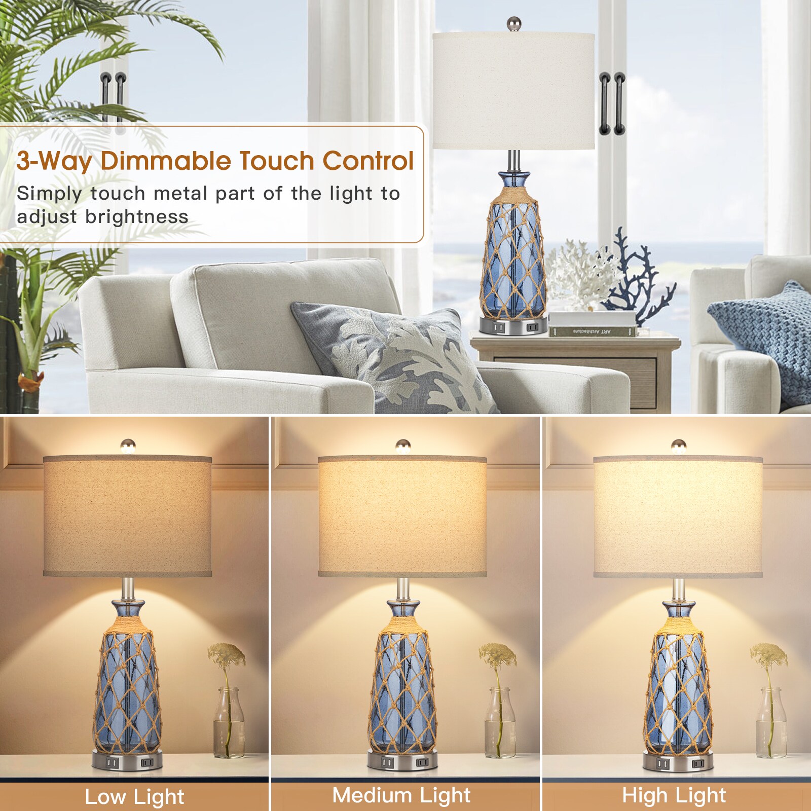 UrFurnishings TD-292 Table-Lamps - View #7