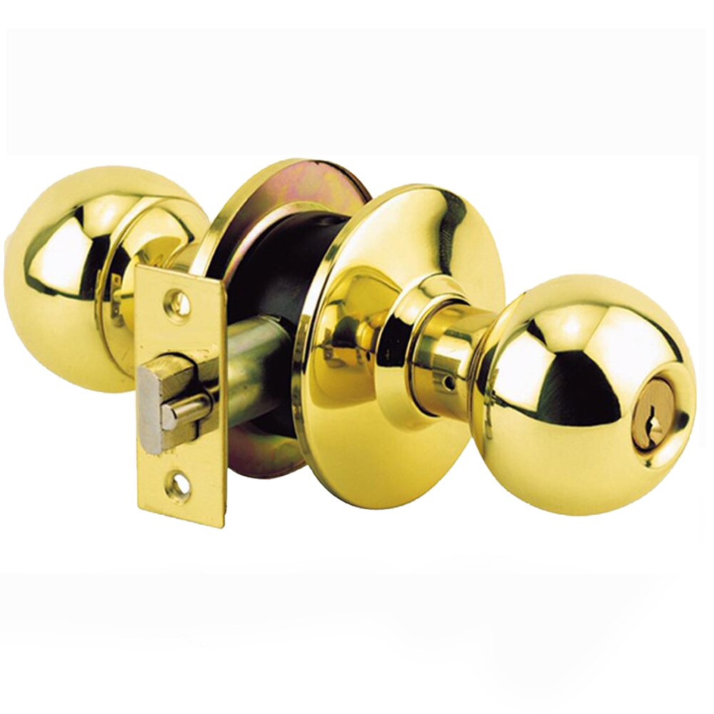 Faultless Polished Brass Passage Hall/Closet Door Lock 