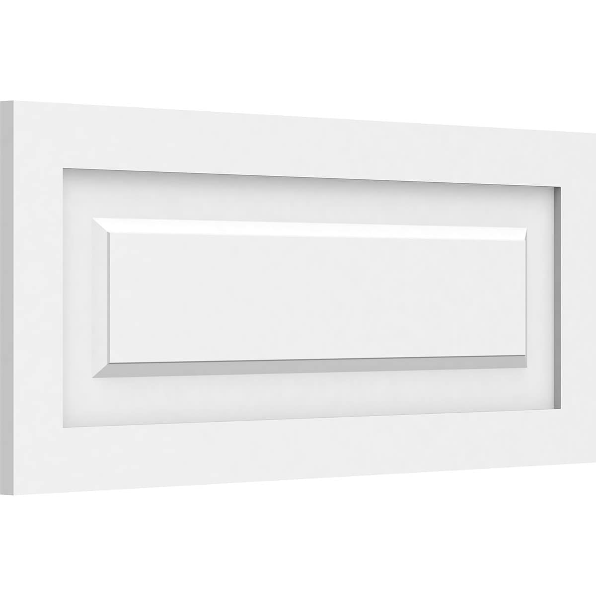 Ekena Millwork WALP28X12X062HAR 28-in x 12-in Smooth Paintable/Stainable White PVC Fretwork Wall Panel (