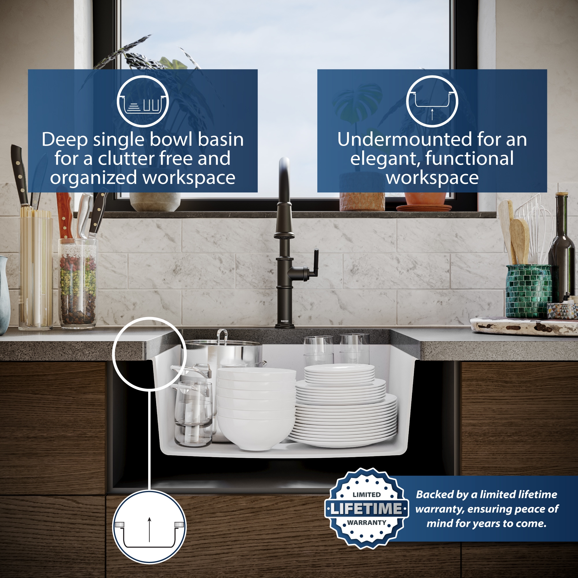 Karran QU-820-WH Kitchen-Sinks - View #4
