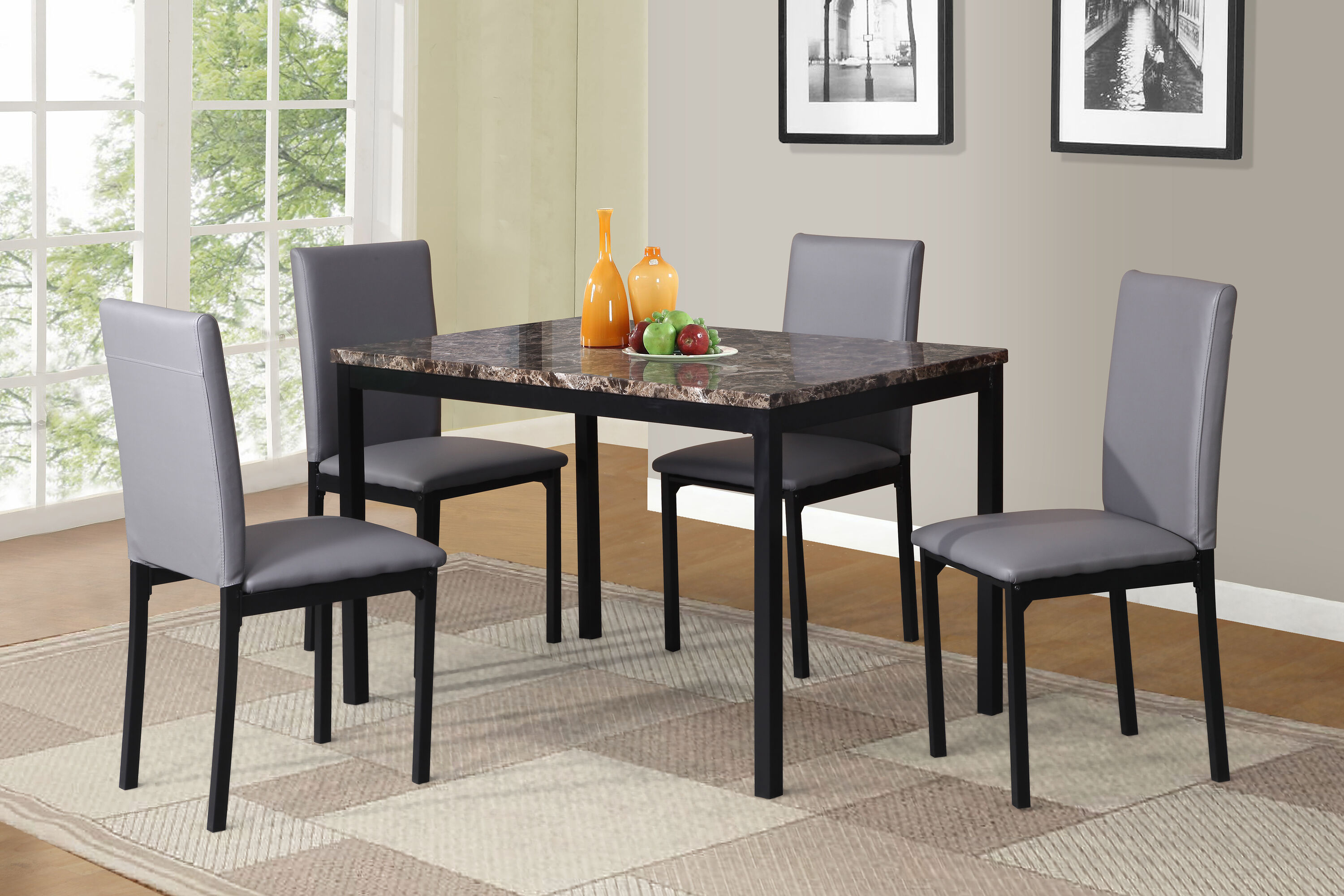 Roundhill Furniture C007GY Dining-Chairs - View #4