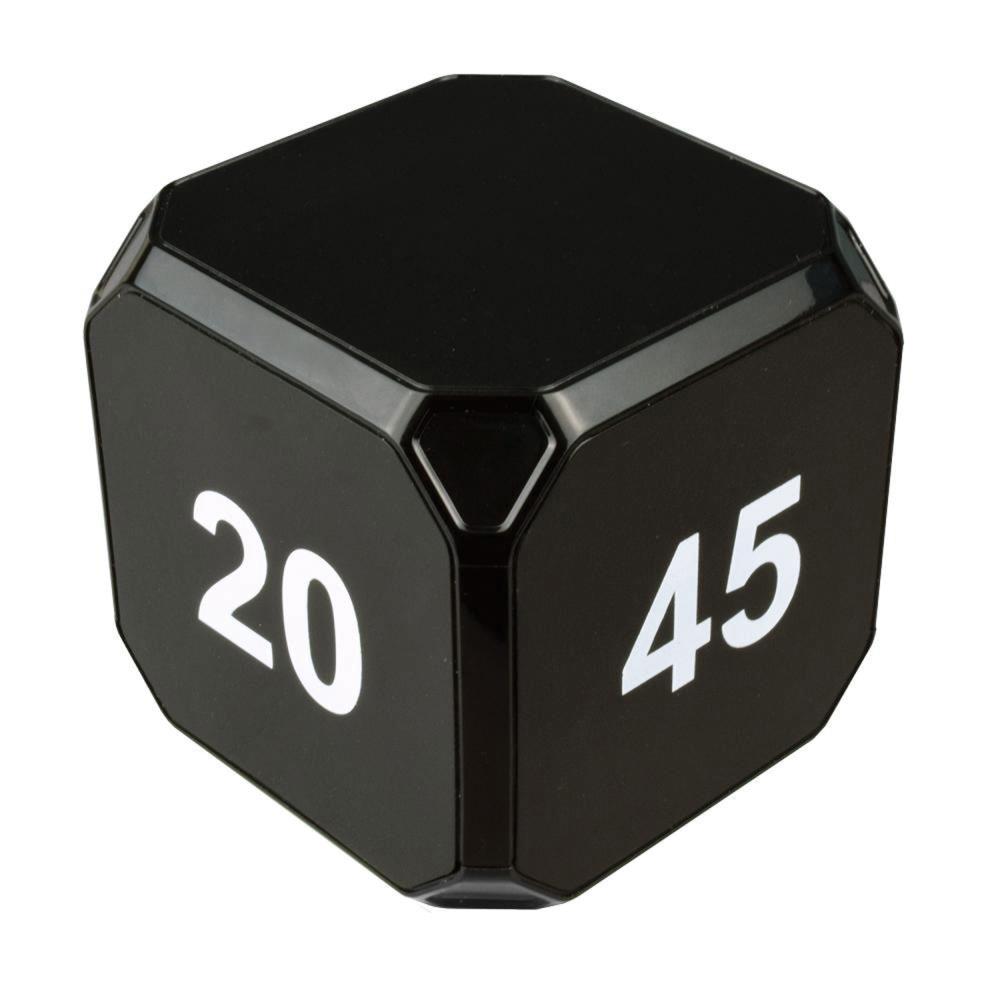 Datexx DTXDF49 TimeCube Plus 2-10-20-45 Minute Preset Timer, Black