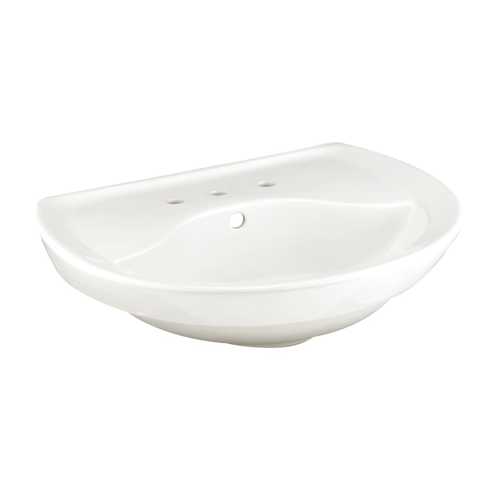 American Standard 0268008.020 Ravenna Vitreous china Traditional White Pedestal Sink Top ( 20-in x 24.5-in x 8-in )