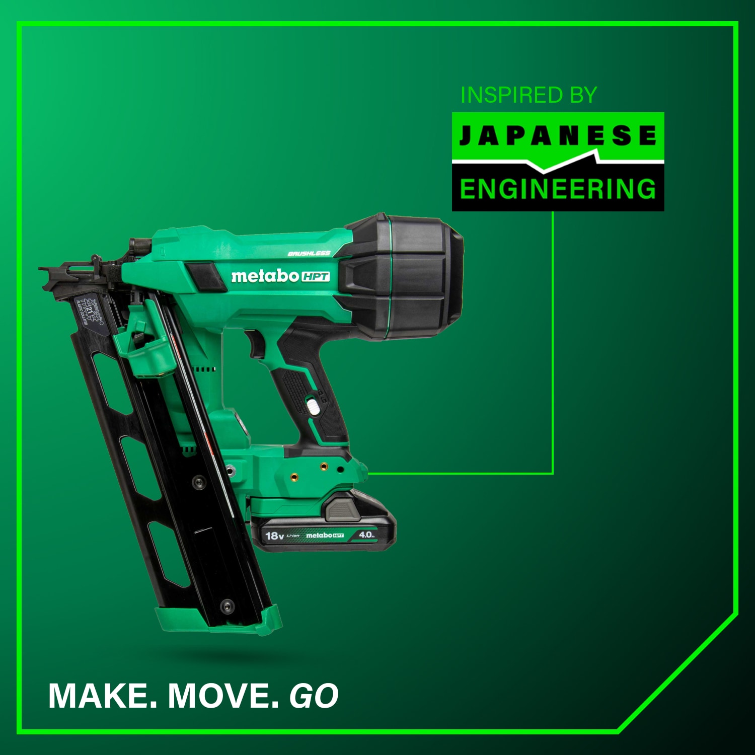 Metabo HPT NR1890DRAM Cordless-Nailer - View #12