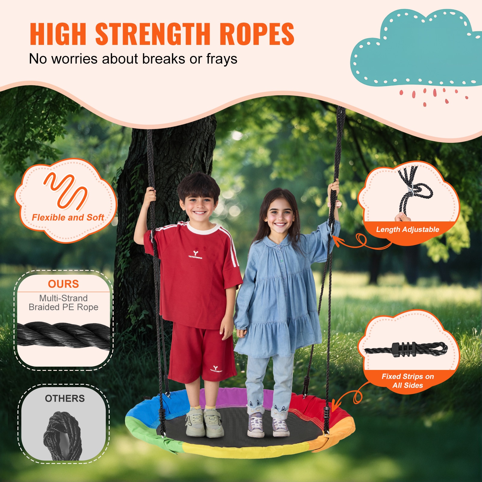 VEVOR SCCSFDQQCSFD04491V0 Playset-Swings - View #4