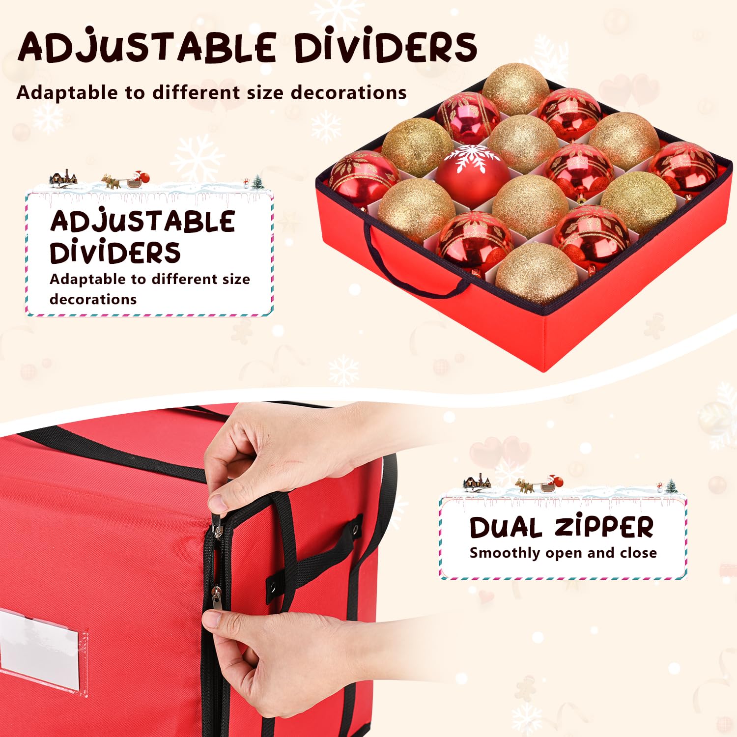 Aoibox LAB1217S08 Ornament-Storage - View #4