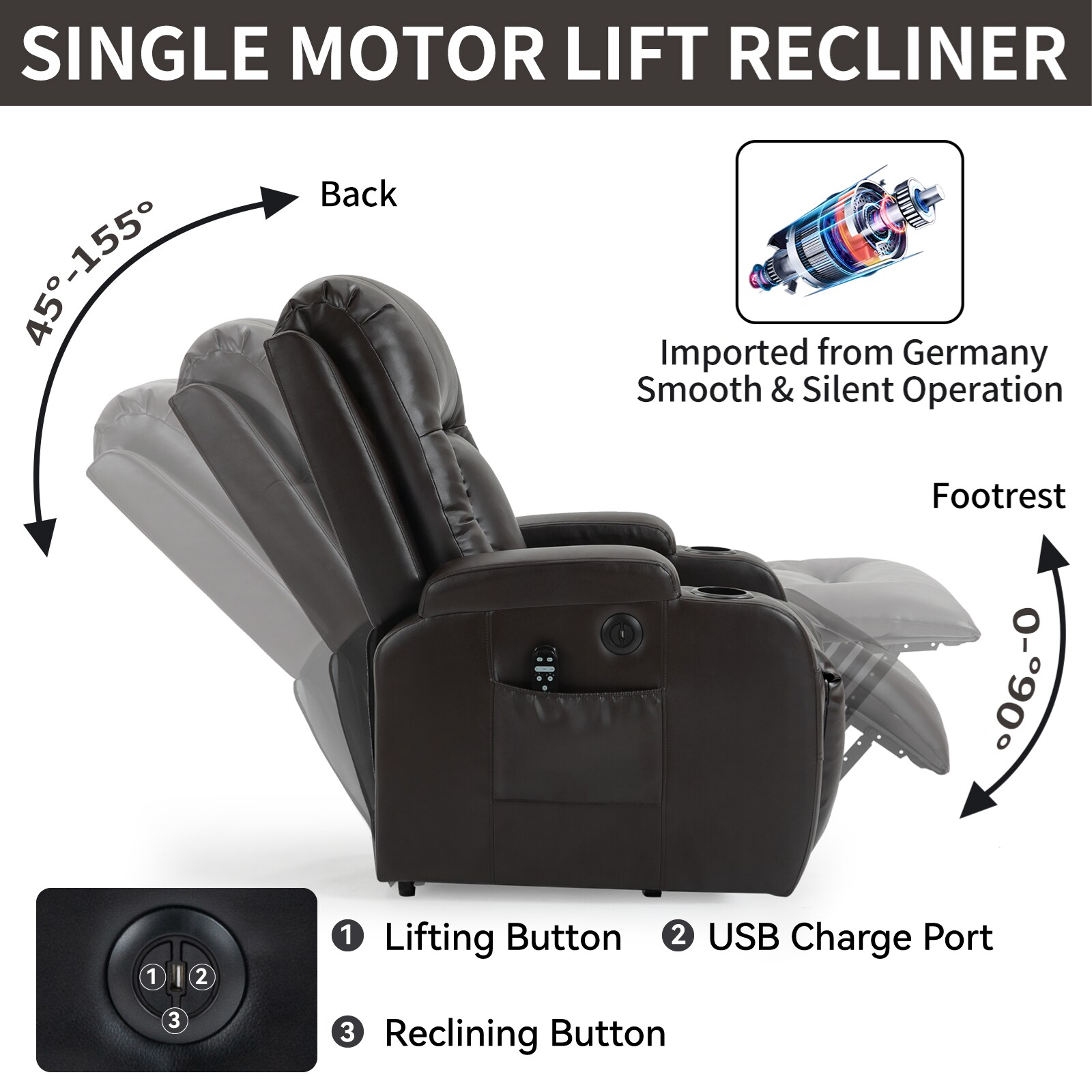 Mondawe OR-P21AE-OF recliners - View #5