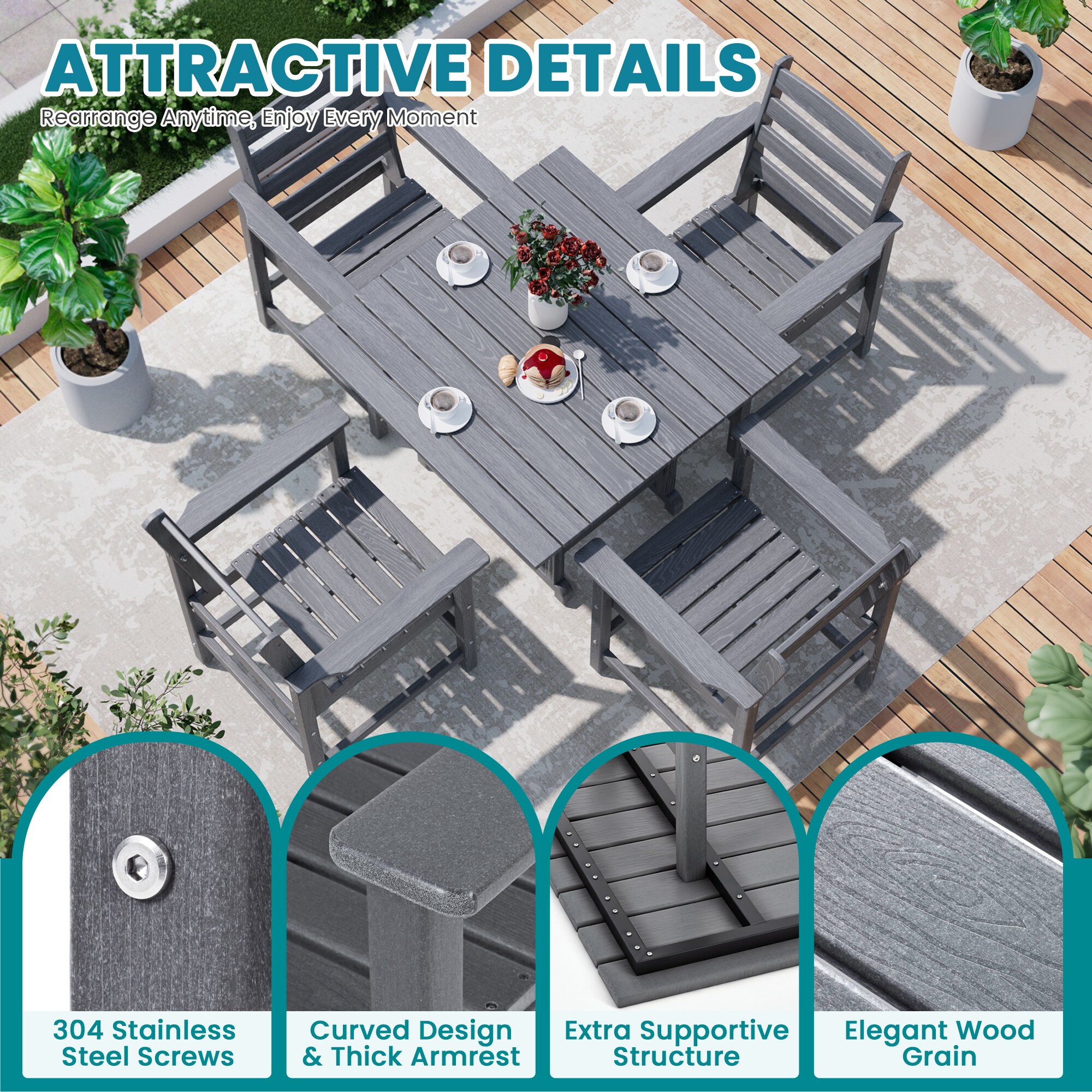 PamaPic HPE-CZ-5-G-X-WL1 Patio-Dining-Sets - View #5