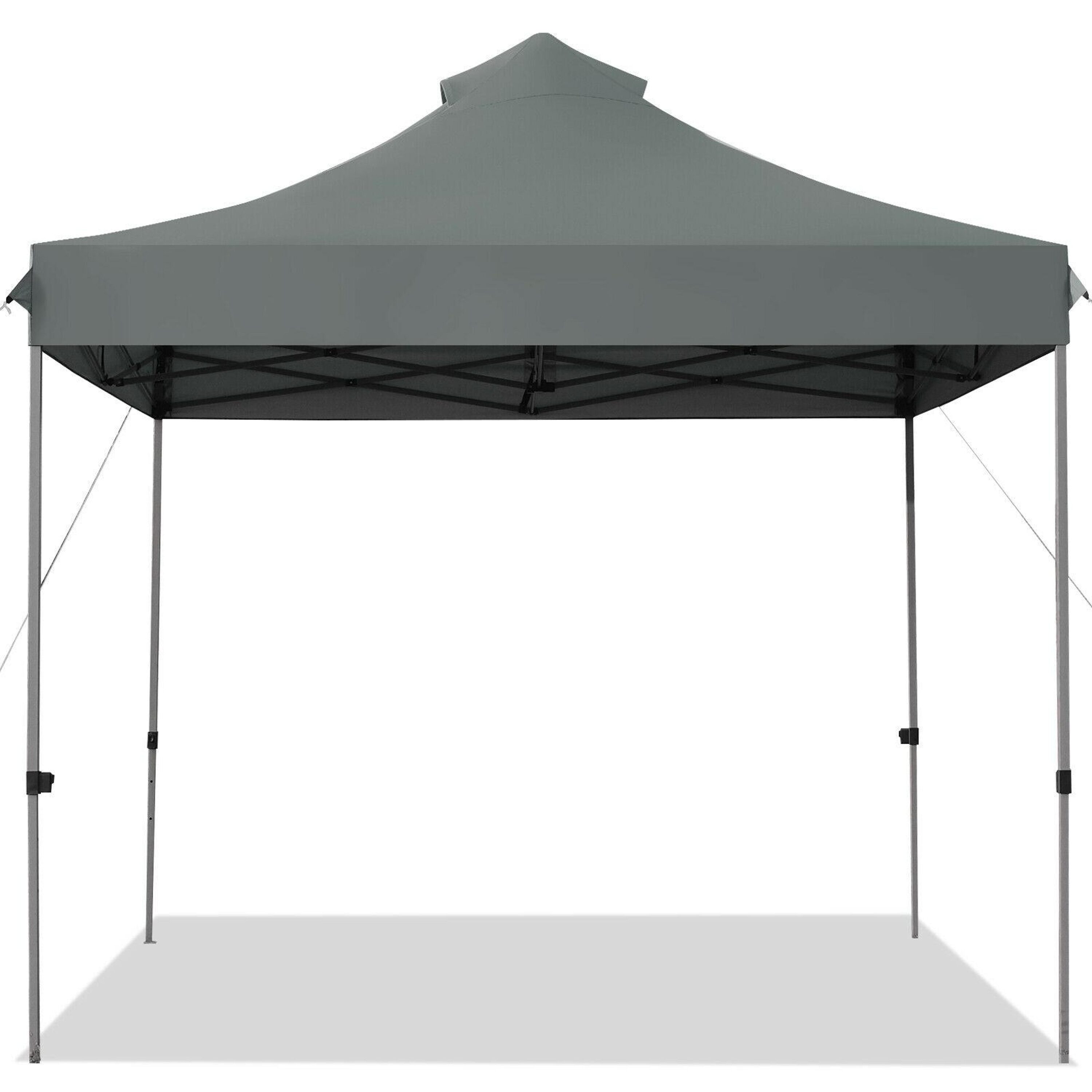 BABOOM BOM-0658GR-CO 10-Feet x 10-Feet Square Gray Pop-up canopy