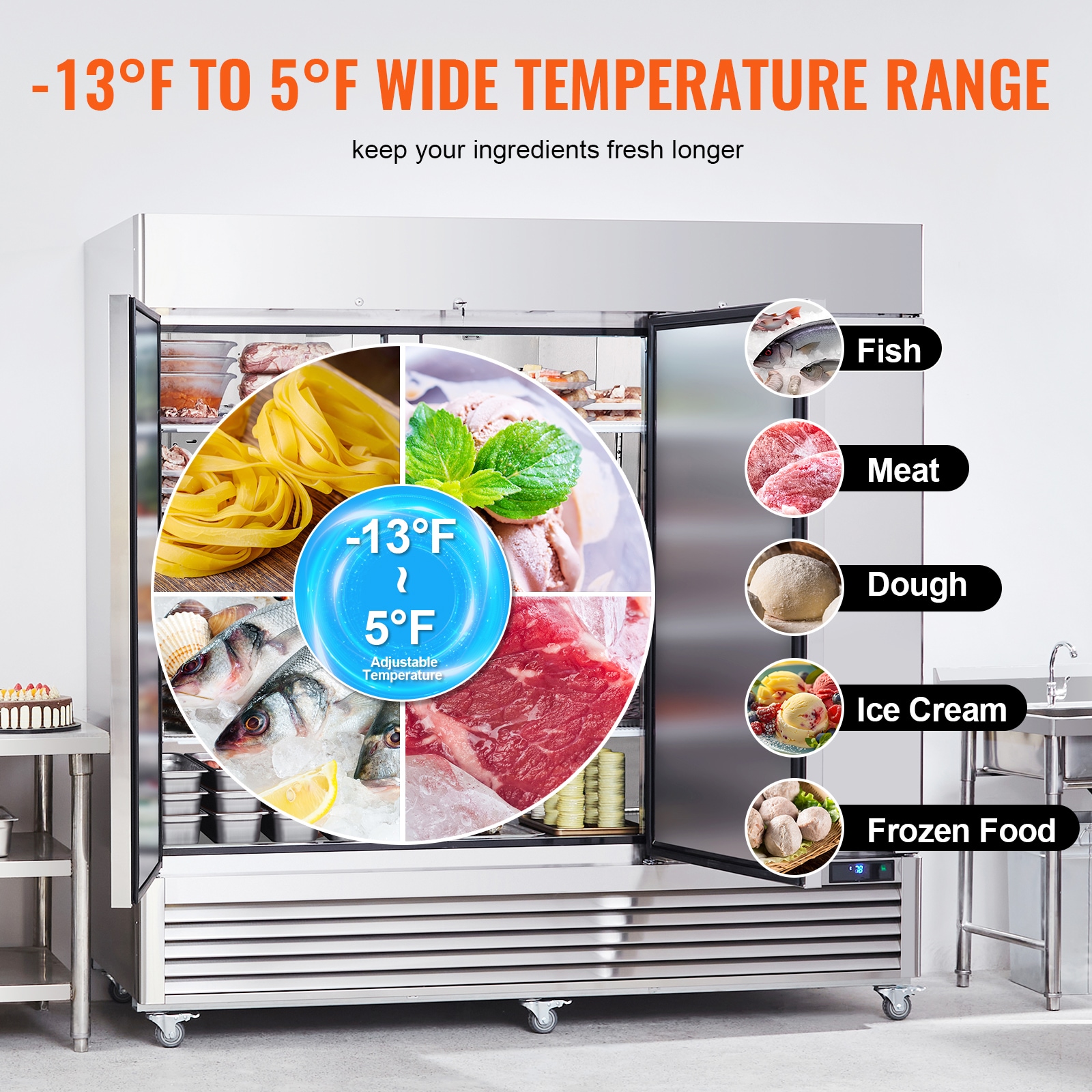 VEVOR SCLSSYLJMCLD03847V1 Commercial-Refrigerators - View #5