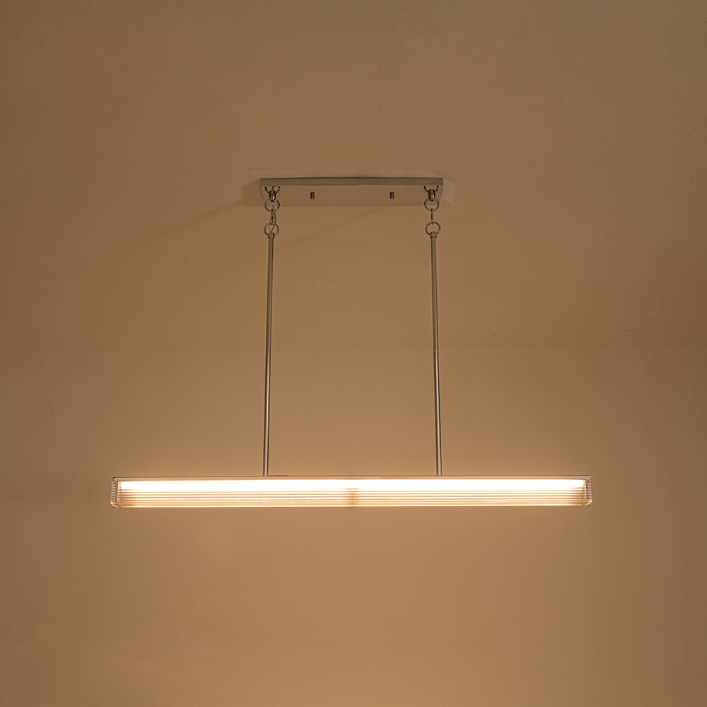 Wonderindoor 1 -Light Chrome Modern/contemporary Linear Large Hanging Pendant Light
