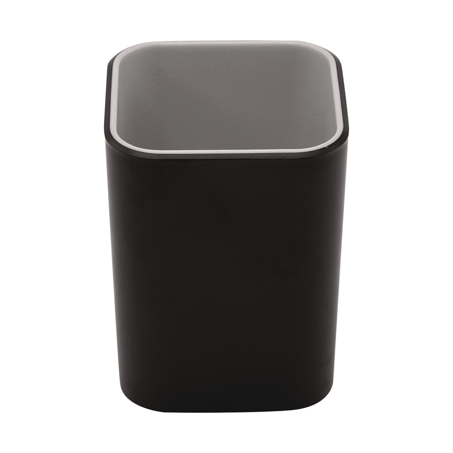 Advantus Fusion Pencil Cup Plastic 2.99 x 2.99 x 3.96 Black/Gray