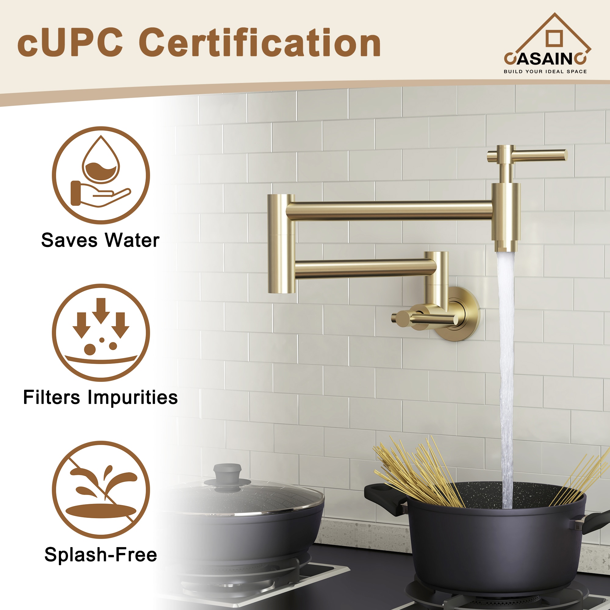 CASAINC CASA02GP25BN Kitchen-Faucets - View #6