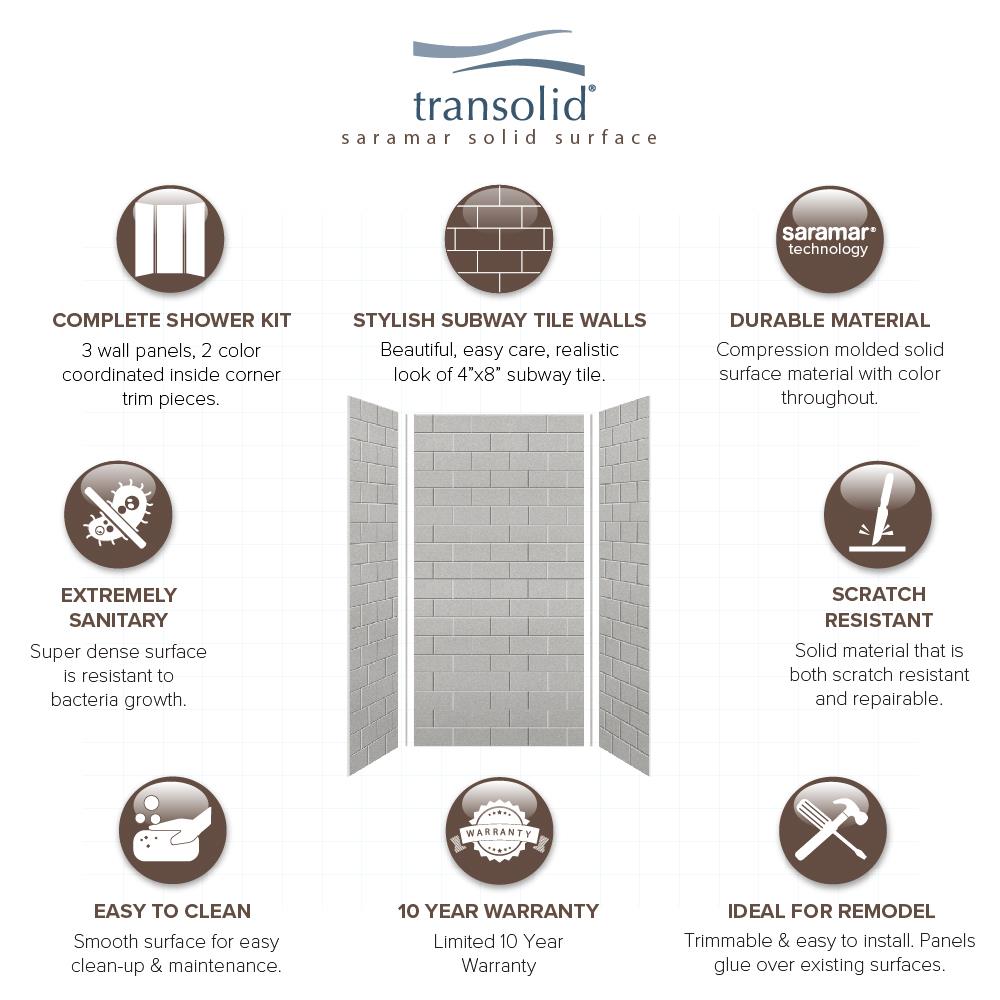 Transolid SWK363672-27 Shower-Wall-Surrounds - View #9